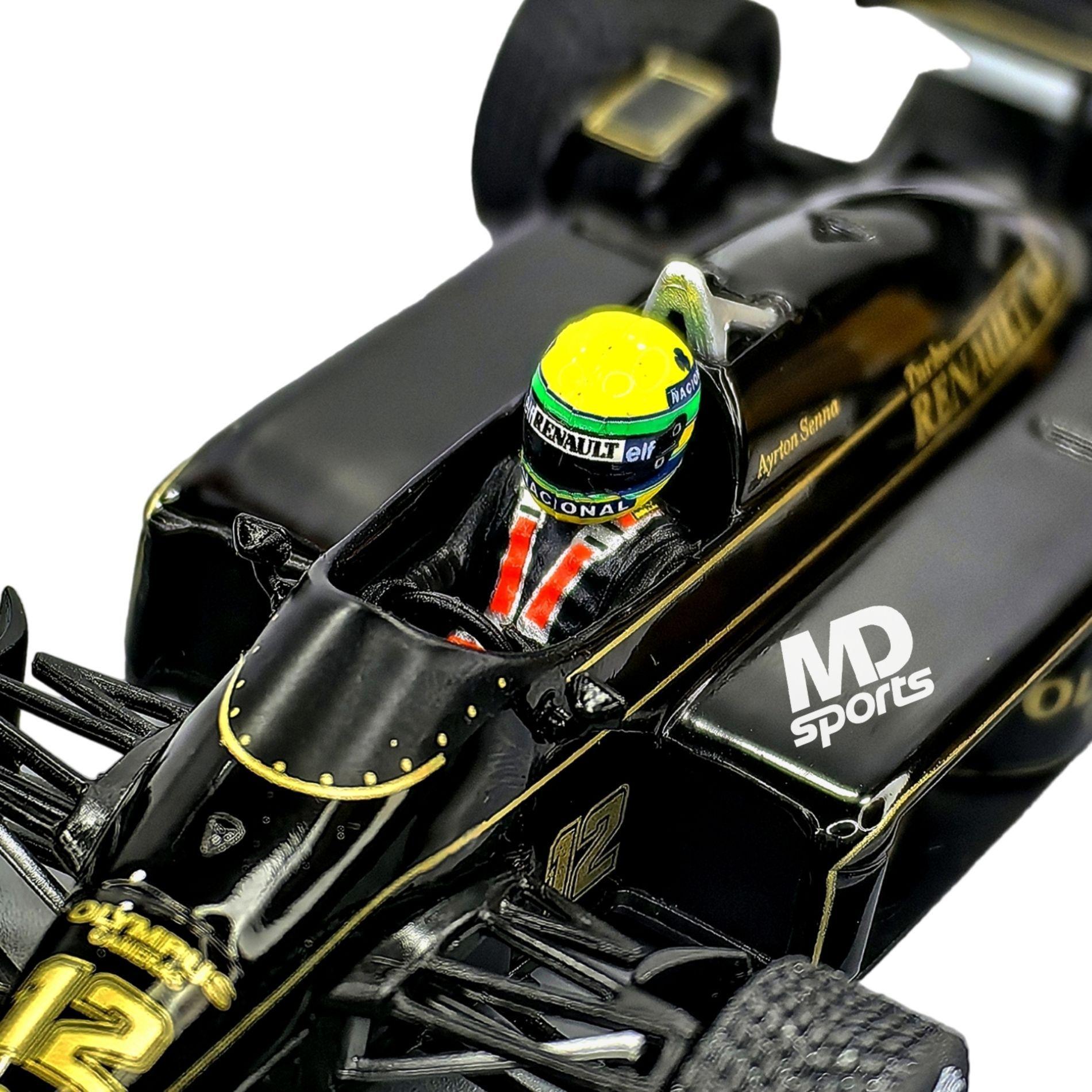 Auto F1 Lotus 97T 1985 12 Ayrton Senna Caja Acrilica IXO 1 43-3