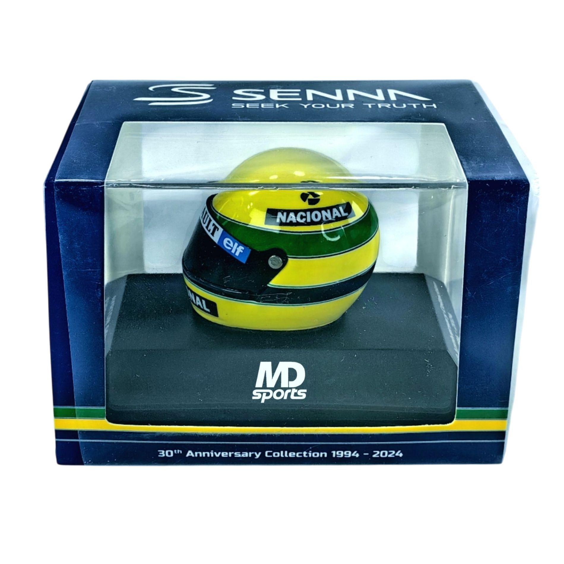 Casco Formula 1 Ayrton Senna 1985 Minichamps 1 8-2