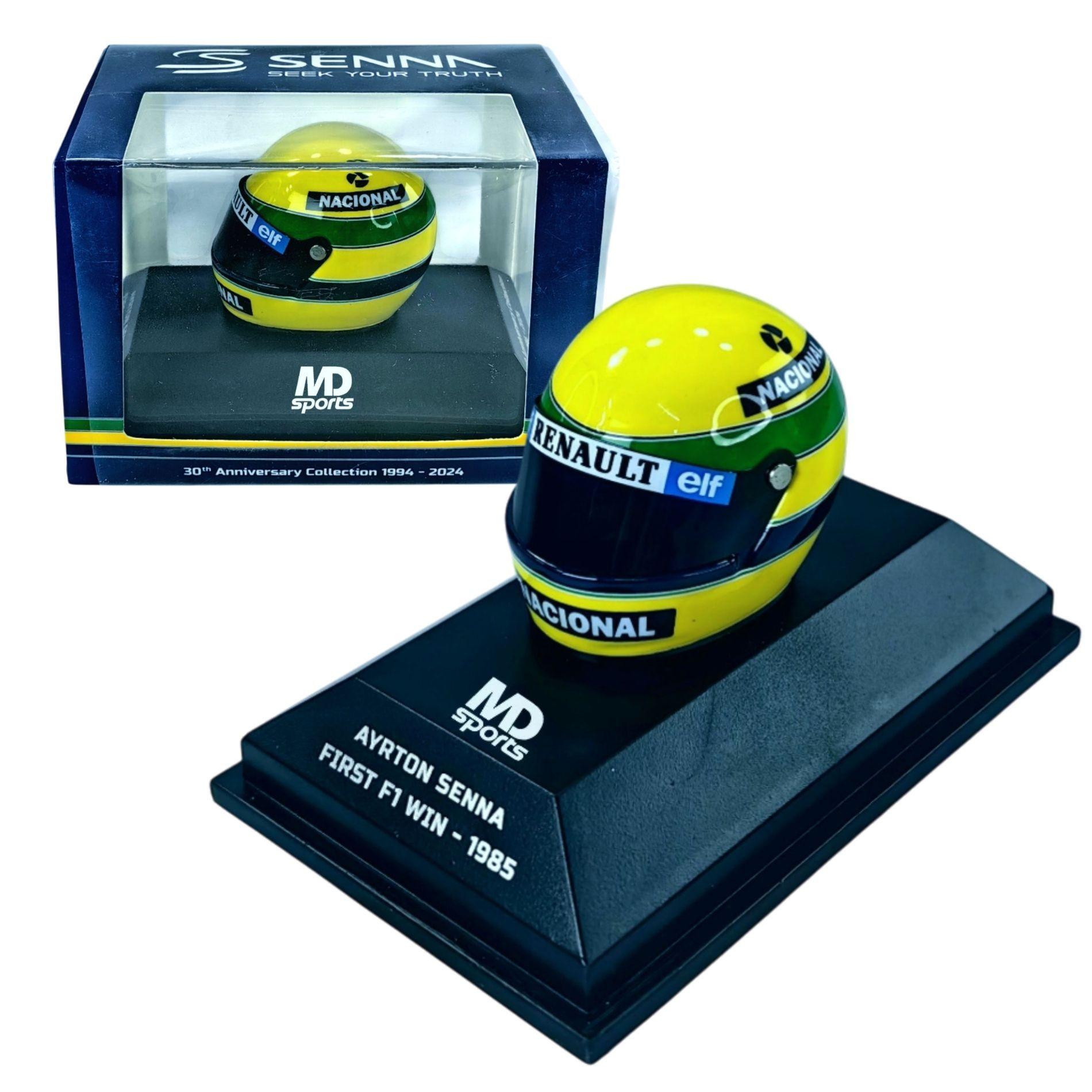 Casco Formula 1 Ayrton Senna 1985 Minichamps 1 8-3