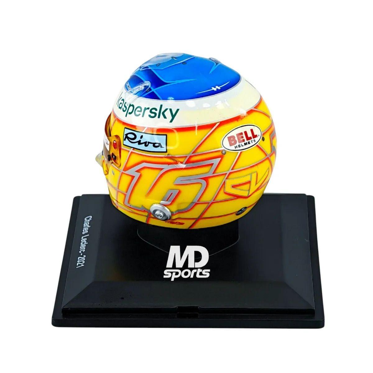 Casco Formula 1 Scuderia Ferrari 16 Charles Leclerc GP Francia 2021 Spark 1 5-3