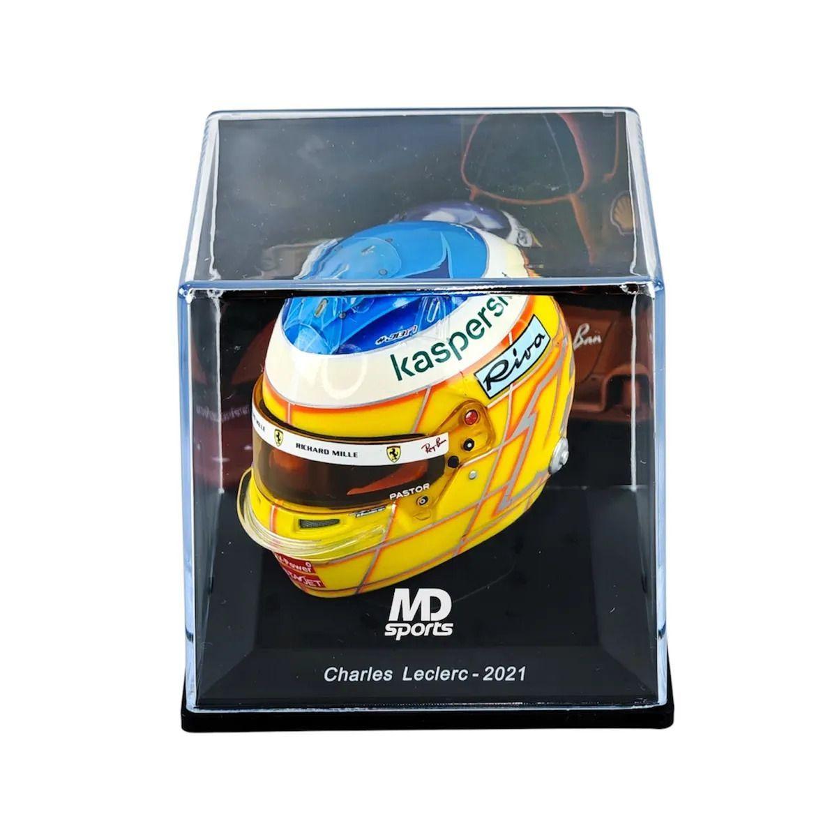 Casco Formula 1 Scuderia Ferrari 16 Charles Leclerc GP Francia 2021 Spark 1 5-4