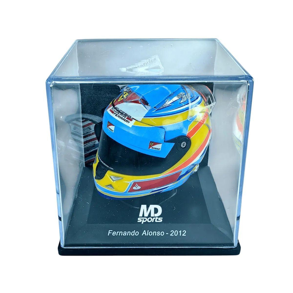 Casco Formula 1 Fernando Alonso Ferrari 2012 Spark 1 5-2
