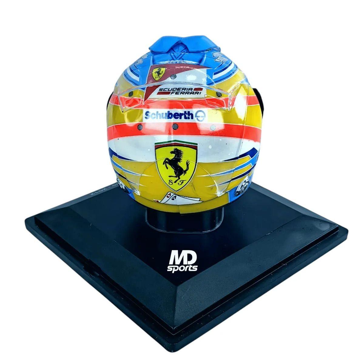 Casco Formula 1 Fernando Alonso Ferrari 2012 Spark 1 5-3