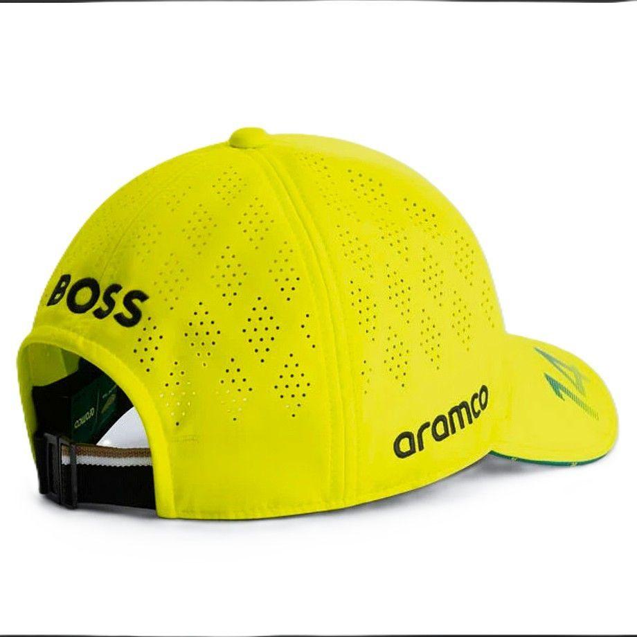 Gorro Stichd Oficial Aston Martin Fernando Alonso 2025 Verde Lima-2