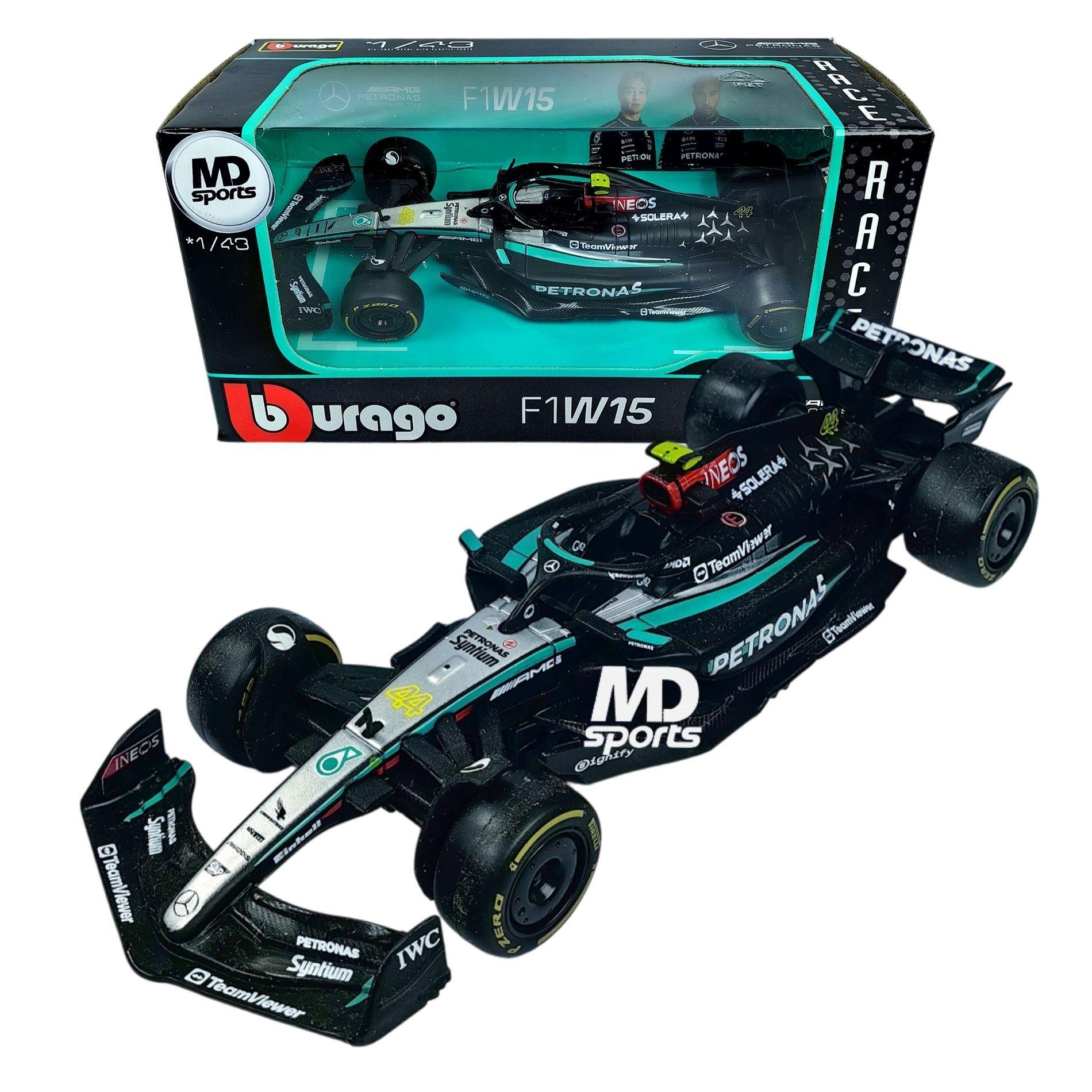 Auto F1 Mercedes W15 2024 44 Lewis Hamilton Caja Normal Burago 1 43-2