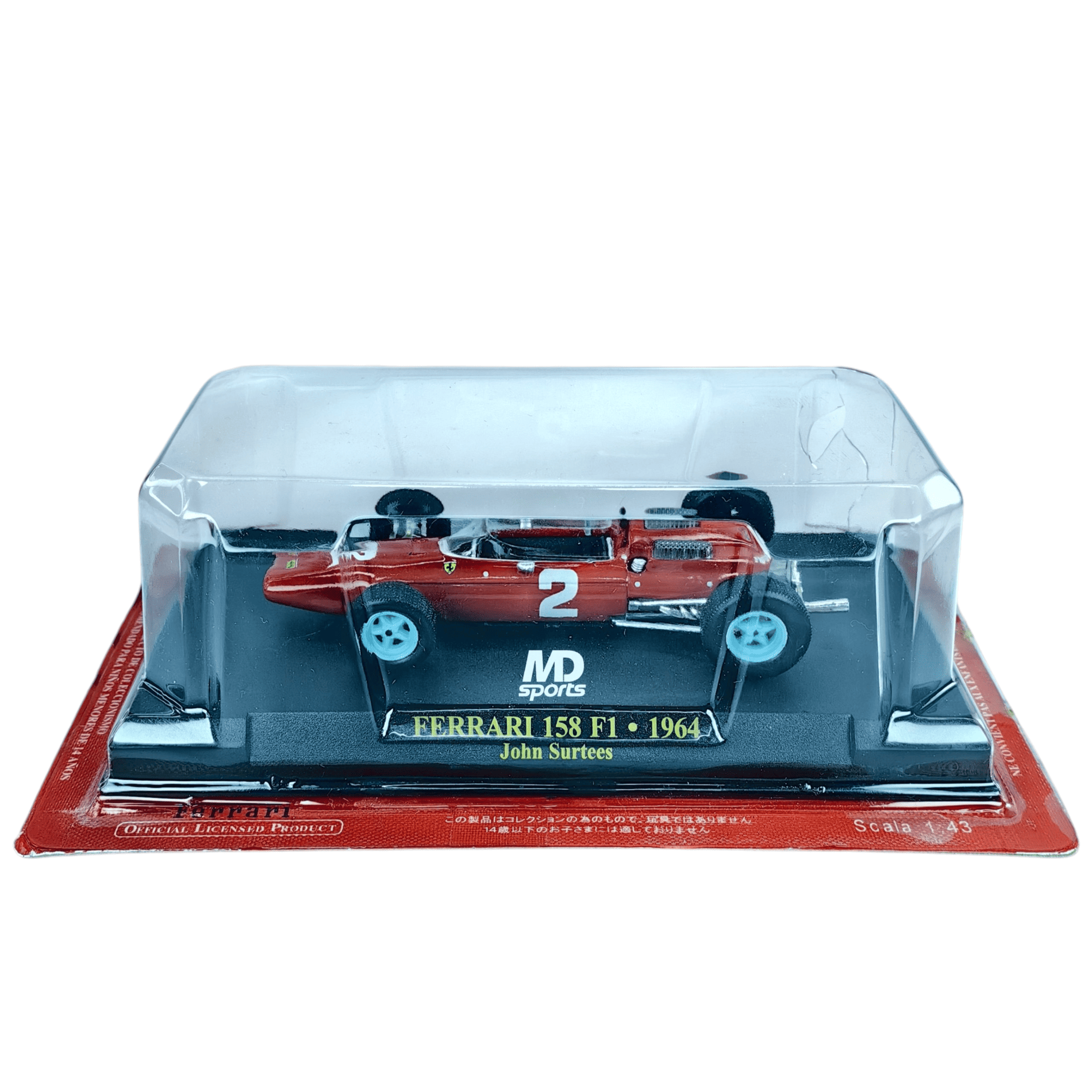 Auto F1 Ferrari 158 F1 1964 2 John Surtees Caja Normal Edicola 1 43 19 990-2