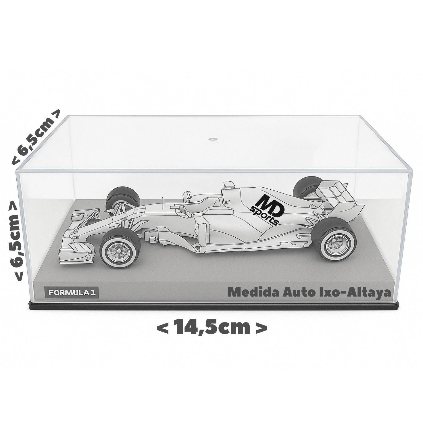 Auto Formula 1 Lotus 97T 1985 #12 Ayrton Senna Caja Acrilica 1:43-3