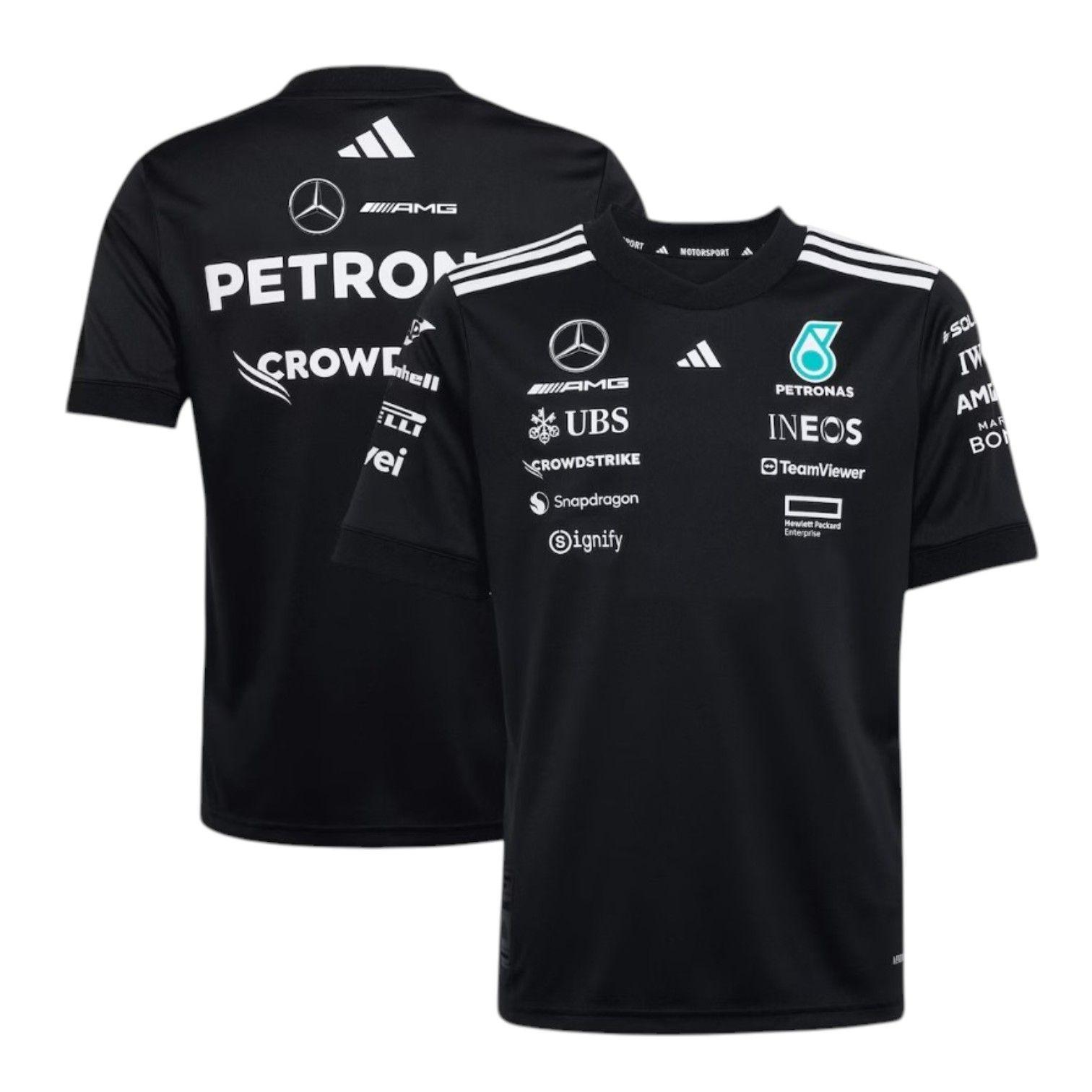 Polera Formula 1 Mercedes AMG Petronas Oficial 2025 Negra-2