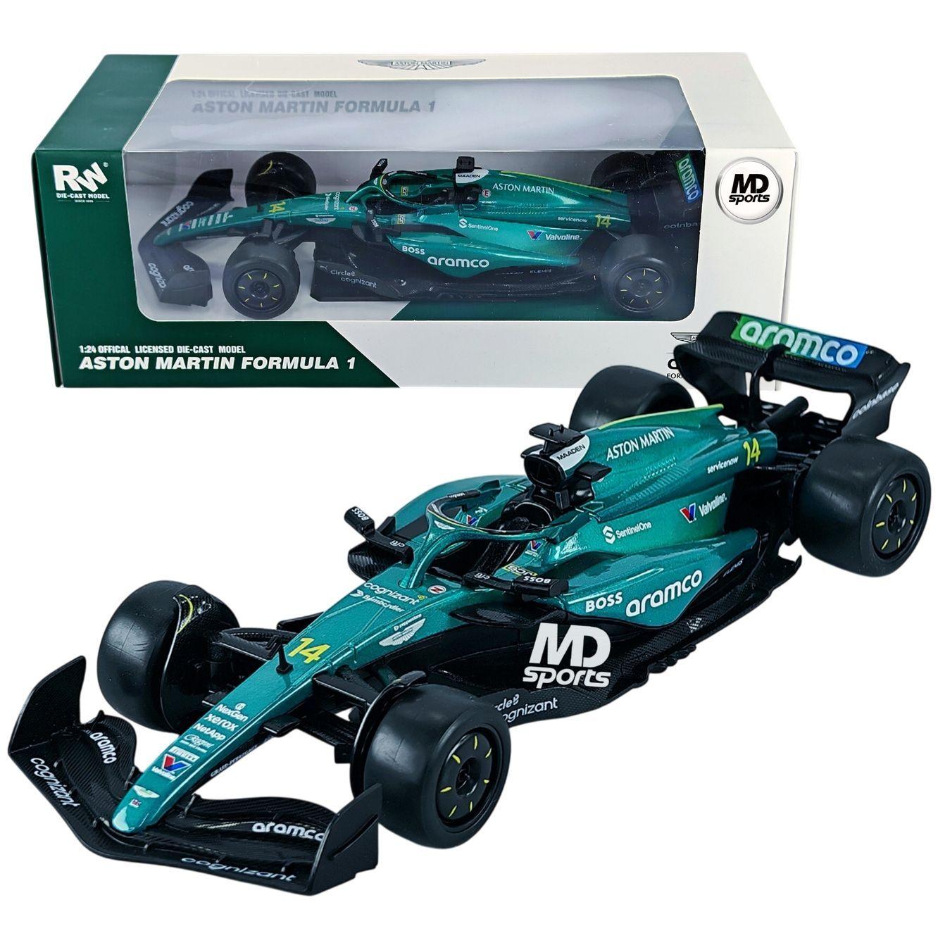 Auto Formula 1 Aston Martin AMR24 2024 14 Fernando Alonso Caja Normal RE EL Models 1 24-3