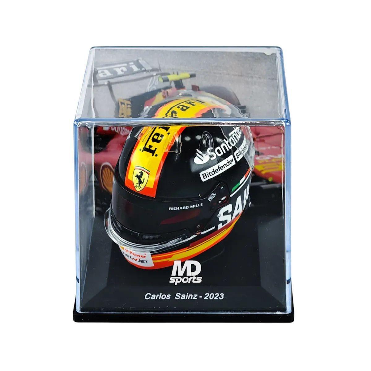 Casco Formula 1 Carlos Sainz Ferrari 2023 GP Monza Spark 1 5-4
