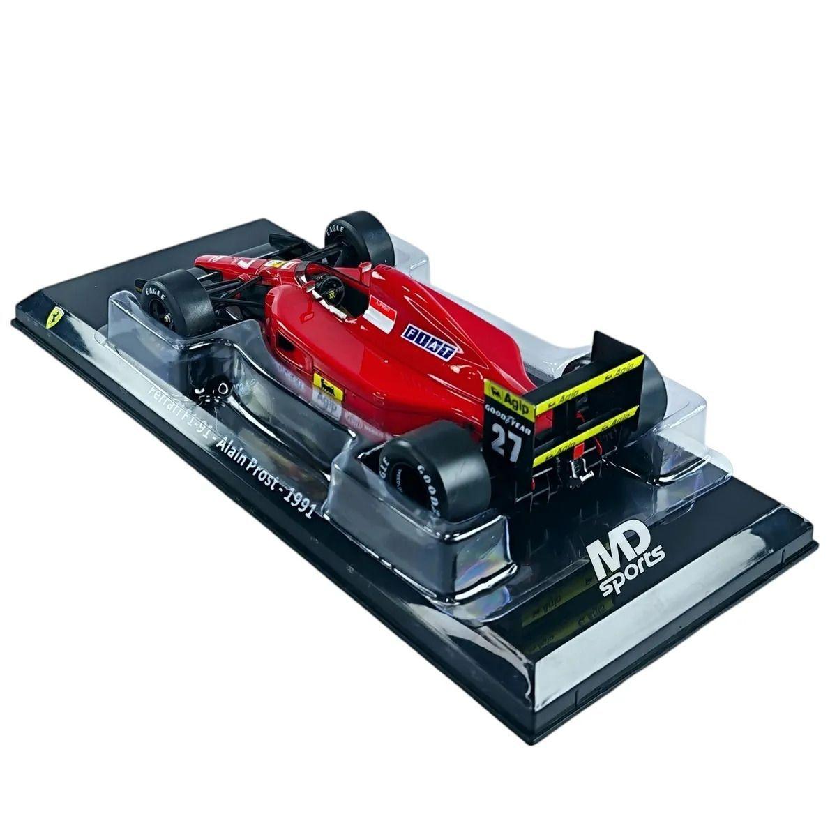 Auto F1 Ferrari F1 91 1991 27 Alain Prost Caja Acrilica Premium Collect 1 24-2