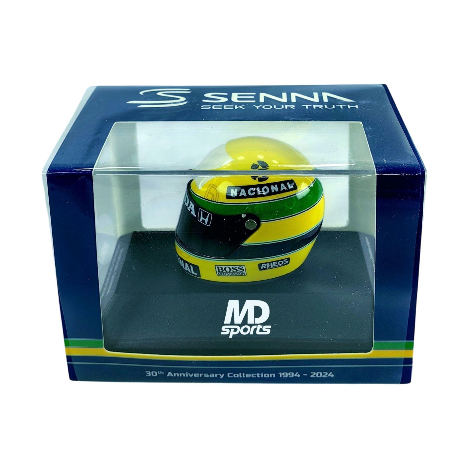 Casco Formula 1 Ayrton Senna 1991 Minichamps 1 8-2
