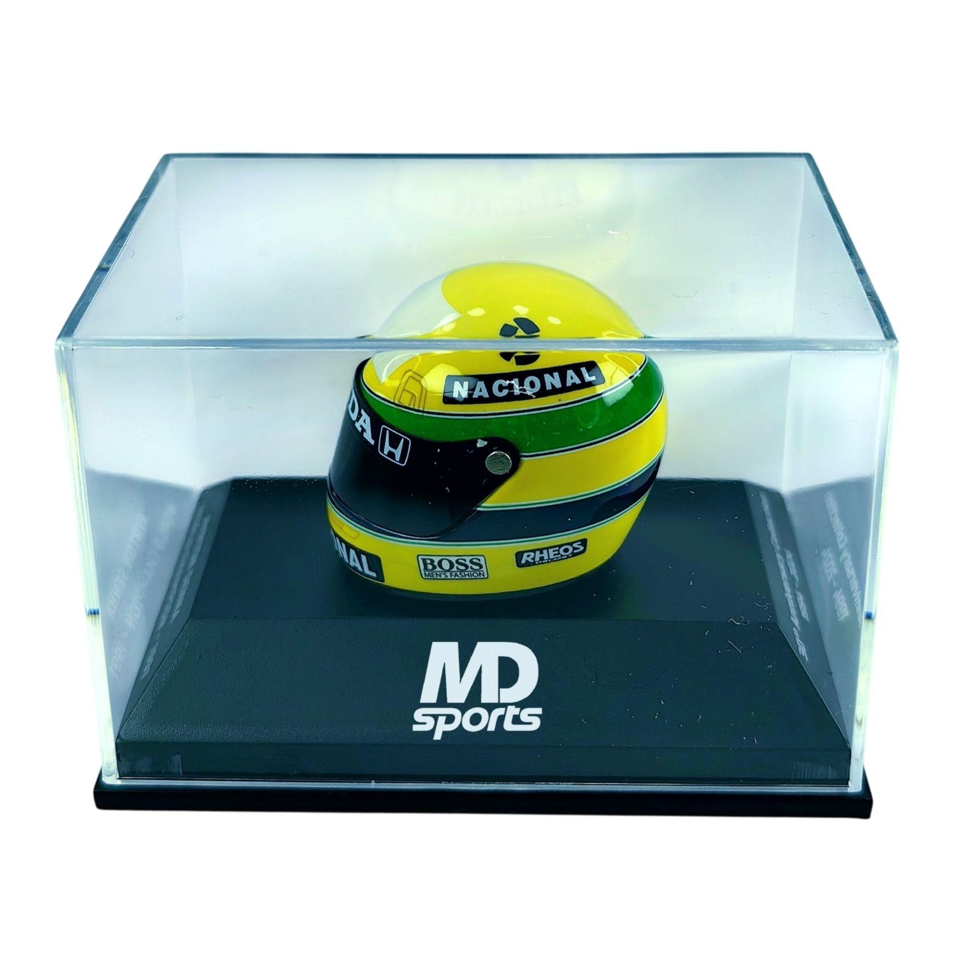 Casco Formula 1 Ayrton Senna 1991 Minichamps 1 8-3