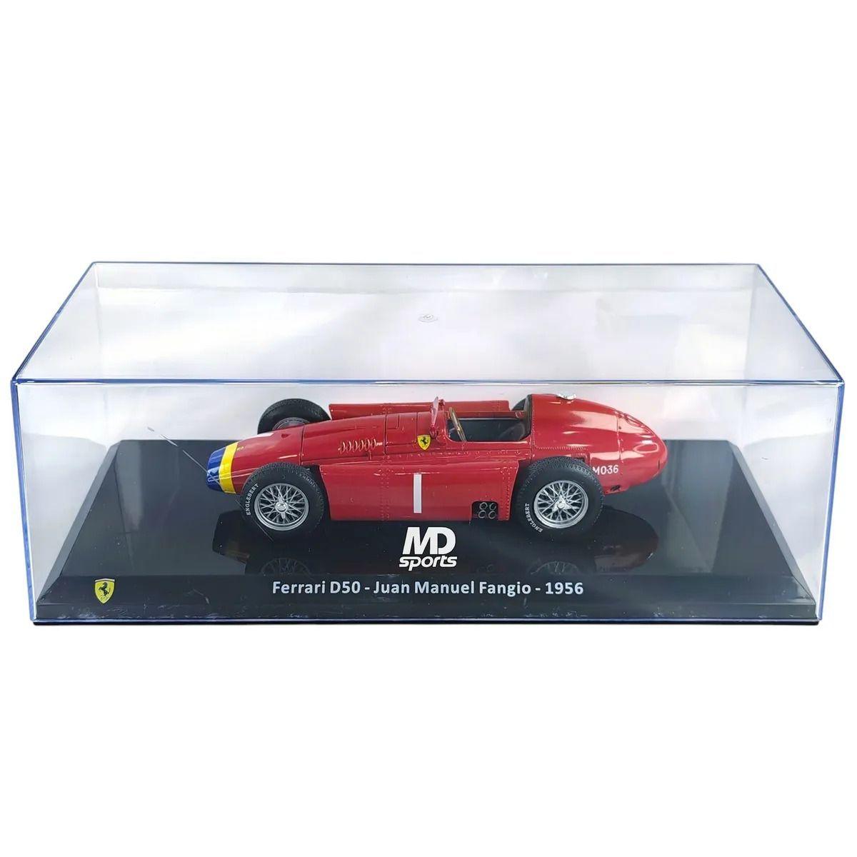 Auto F1 Ferrari D50 1956 1 Juan Manuel Fangio Caja Acrilica Premium Collect 1 24-4