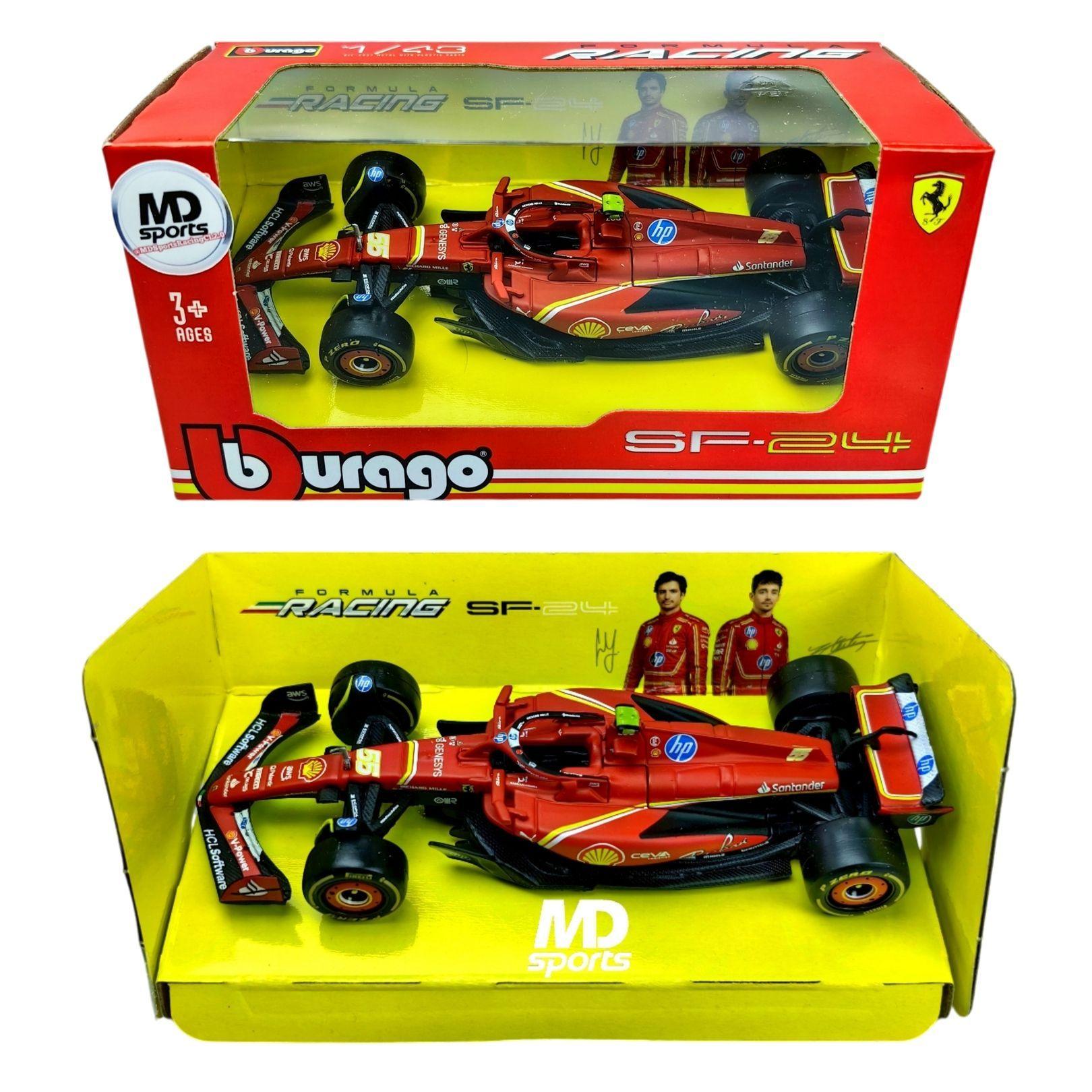 Auto F1 Ferrari SF 24 2024 55 Carlos Sainz Caja Normal Burago 1 43-2
