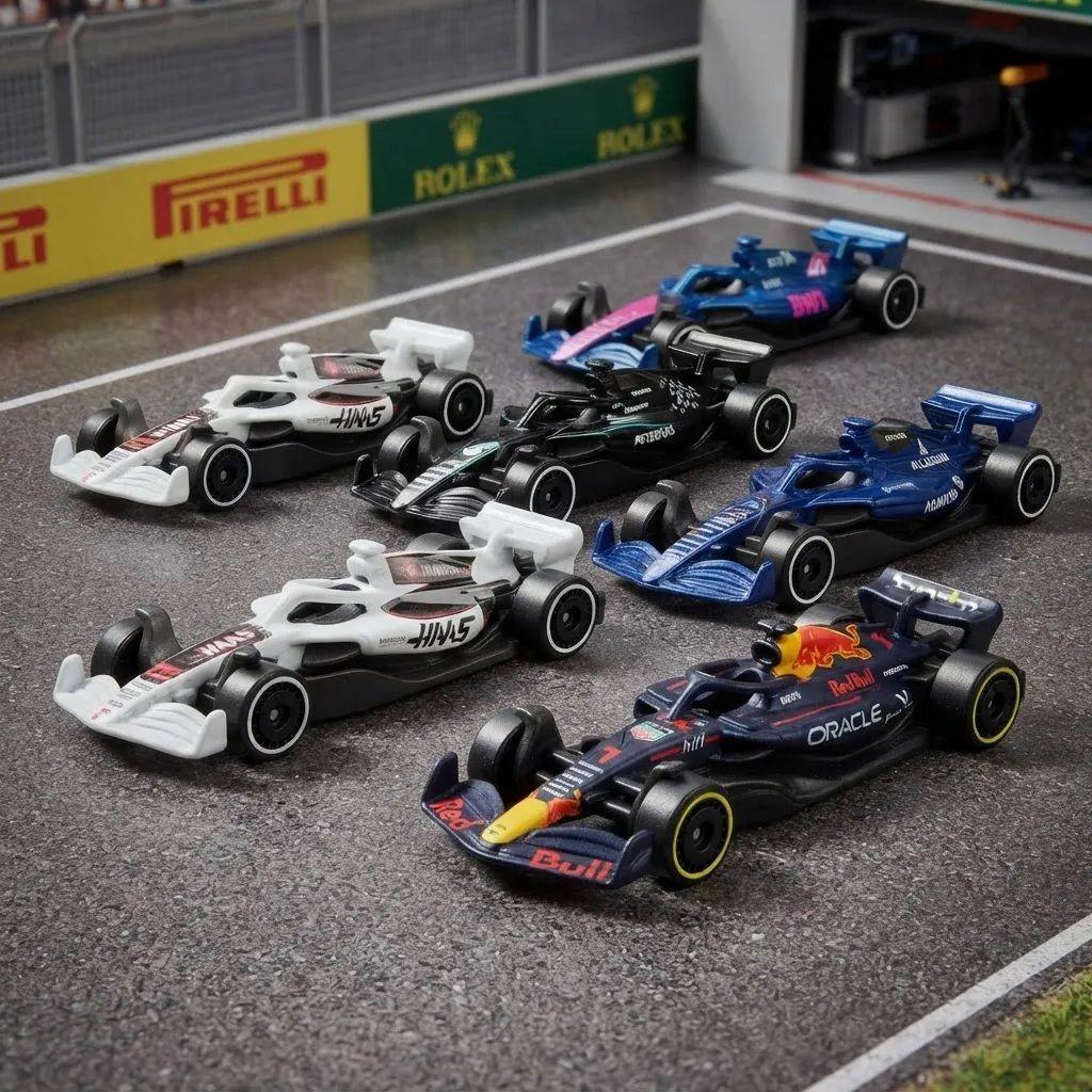 Pack 5 Autos Carreras Formula 1 Hot Wheels Jln11 Let s Race-3