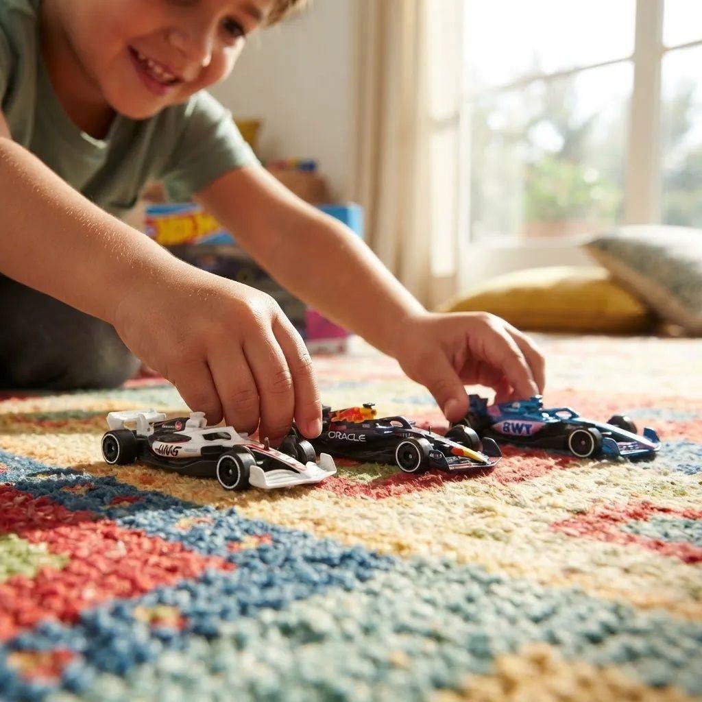 Pack 5 Autos Carreras Formula 1 Hot Wheels Jln11 Let s Race-5