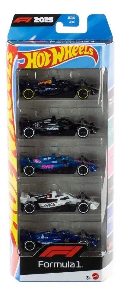 Pack 5 Autos Carreras Formula 1 Hot Wheels Jln11 Let s Race-6