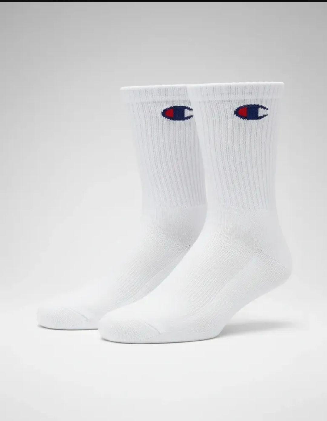 Calcetines Medias Champion 3 Pares Crew 3p Wht-4
