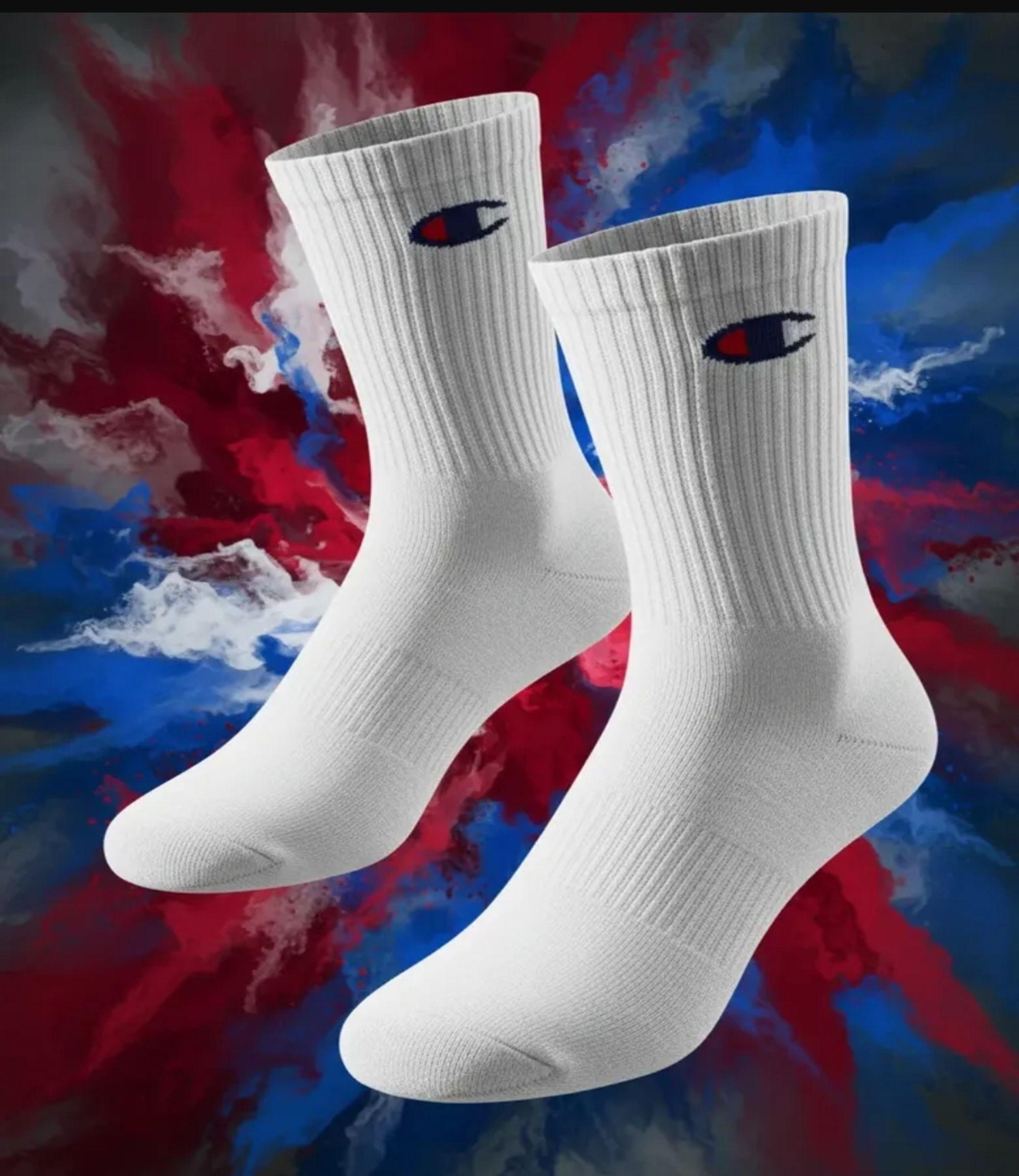 Calcetines Medias Champion 3 Pares Crew 3p Wht-7