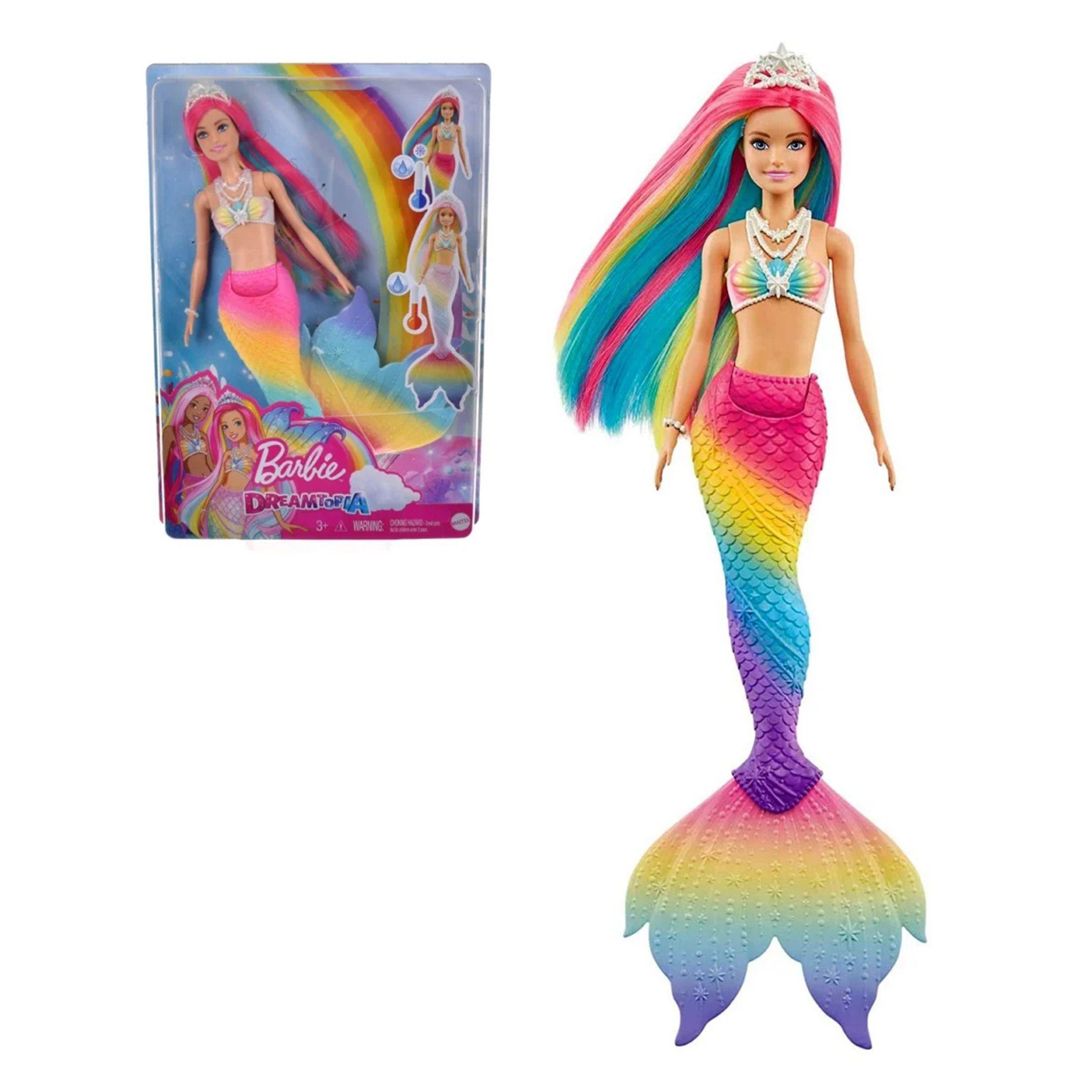 MUÑECA BARBIE DREAMTOPIA SIRENA ARCOIRIS -0