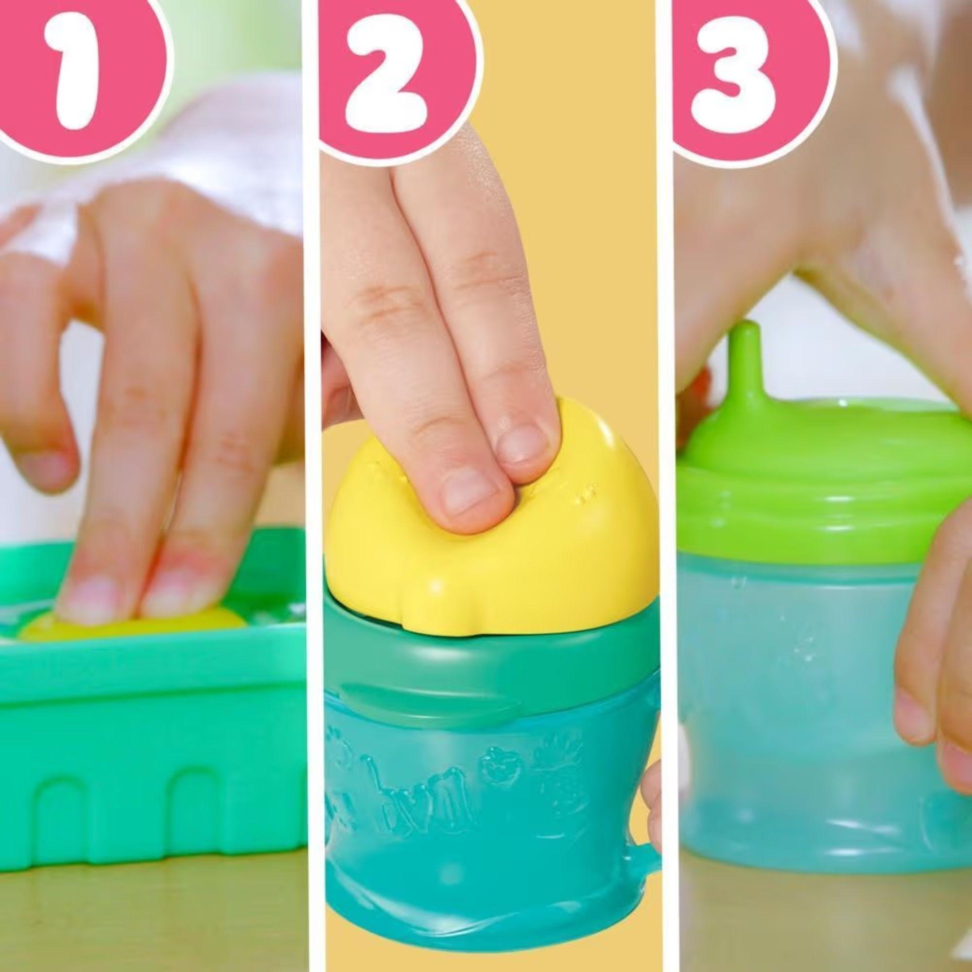 Muñeca Baby Alive Bebidas de frutas Limón Cabello castaño Hasbro-3