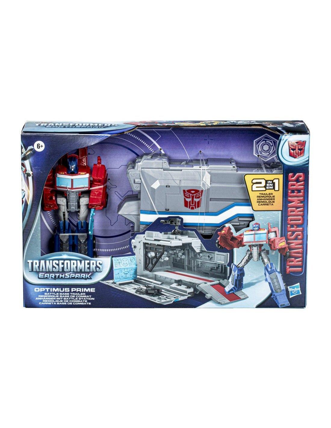 TRANSFORMERS EARTHSPARK OPTIMUS PRIME REMOLQUE COMBATE-0