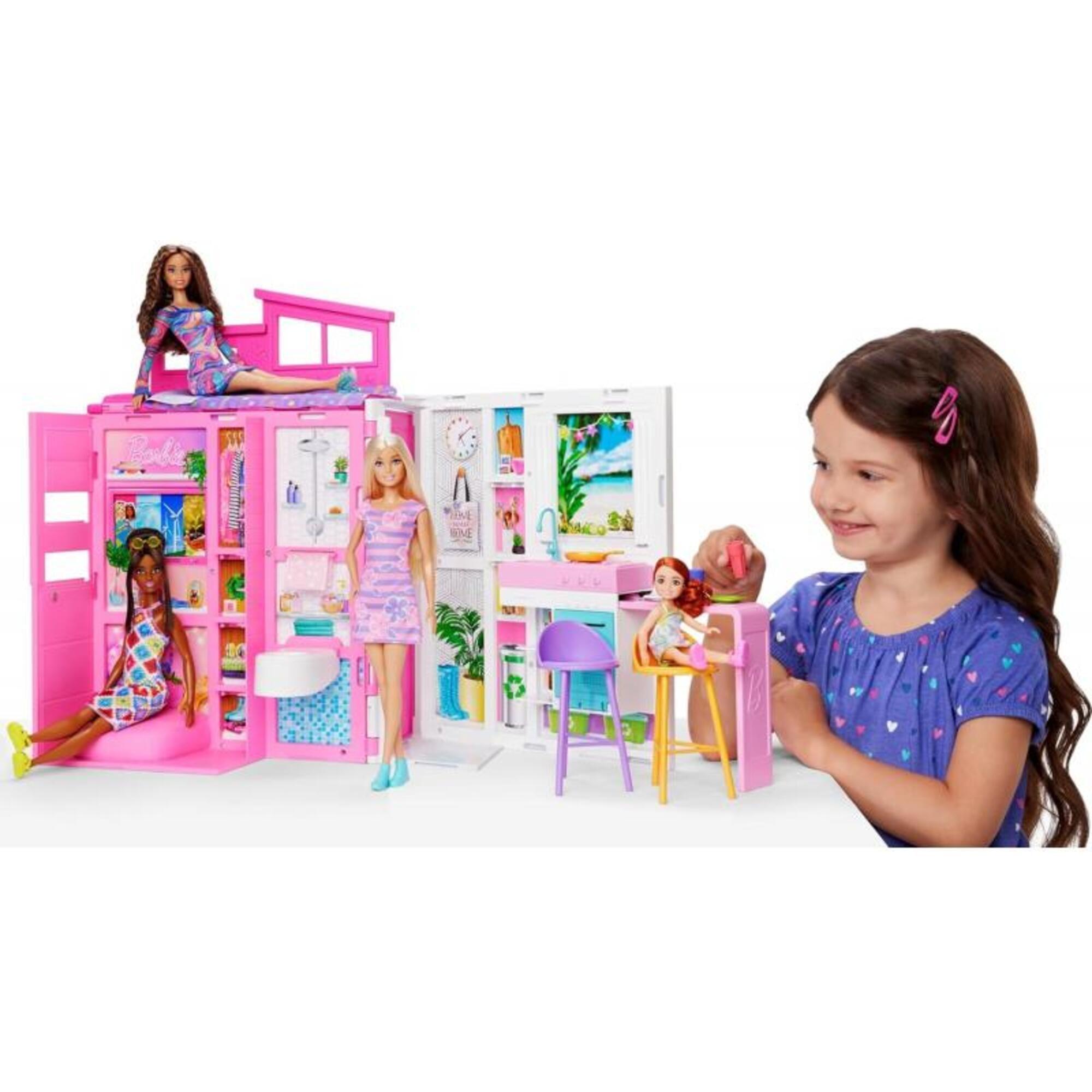 Casa De Barbie Glam Con Muñeca Getaway House Loft 360 grados-3