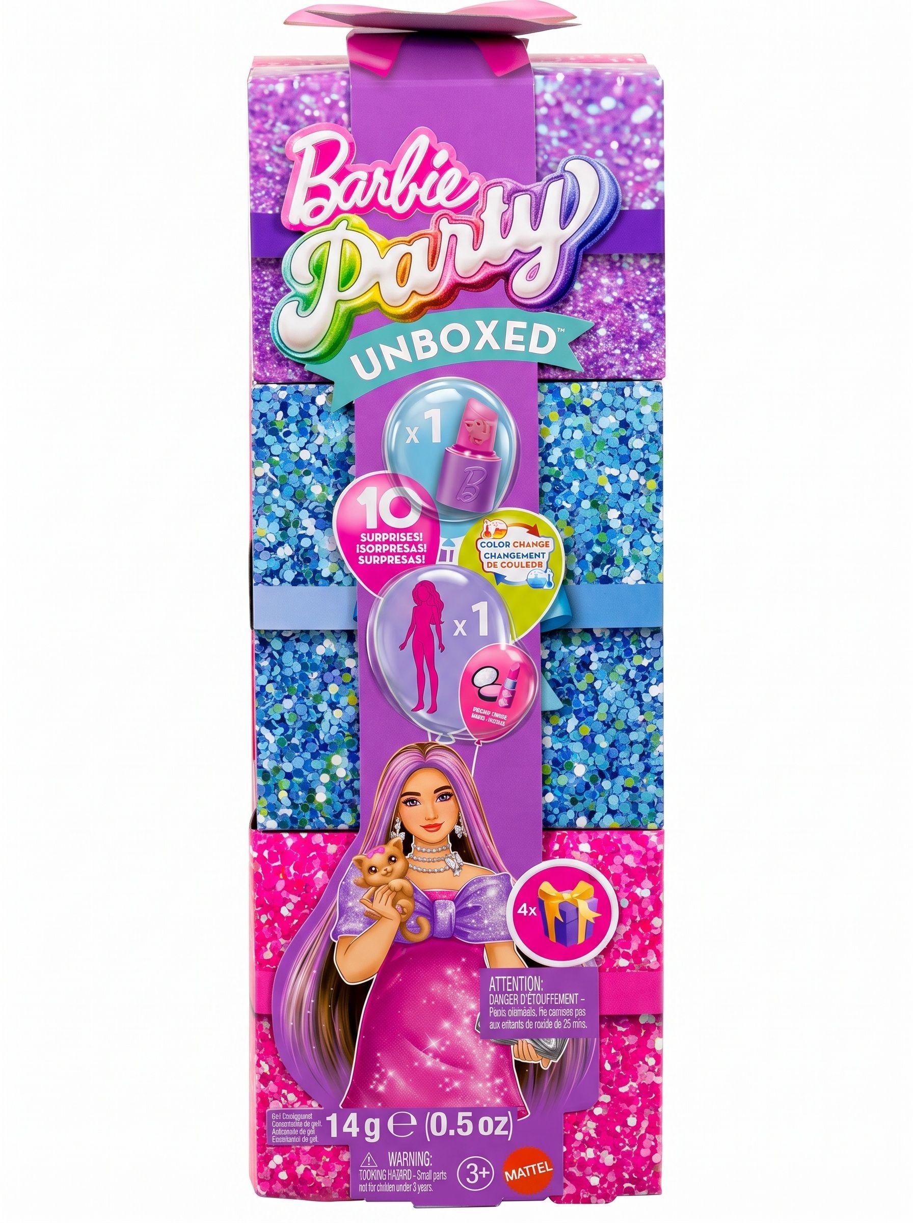 Barbie Party Unboxed Mu eca Get Ready With Me Vestido Rosa-2