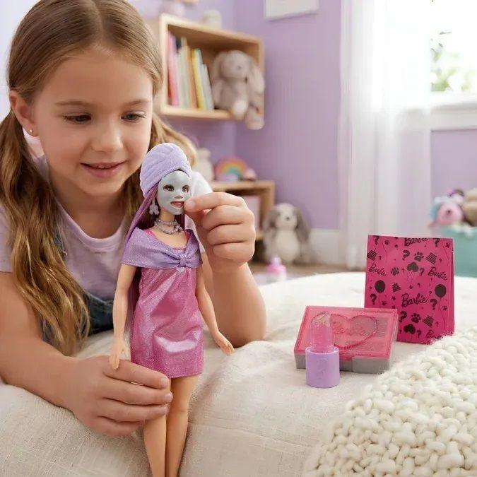 Barbie Party Unboxed Mu eca Get Ready With Me Vestido Rosa-8