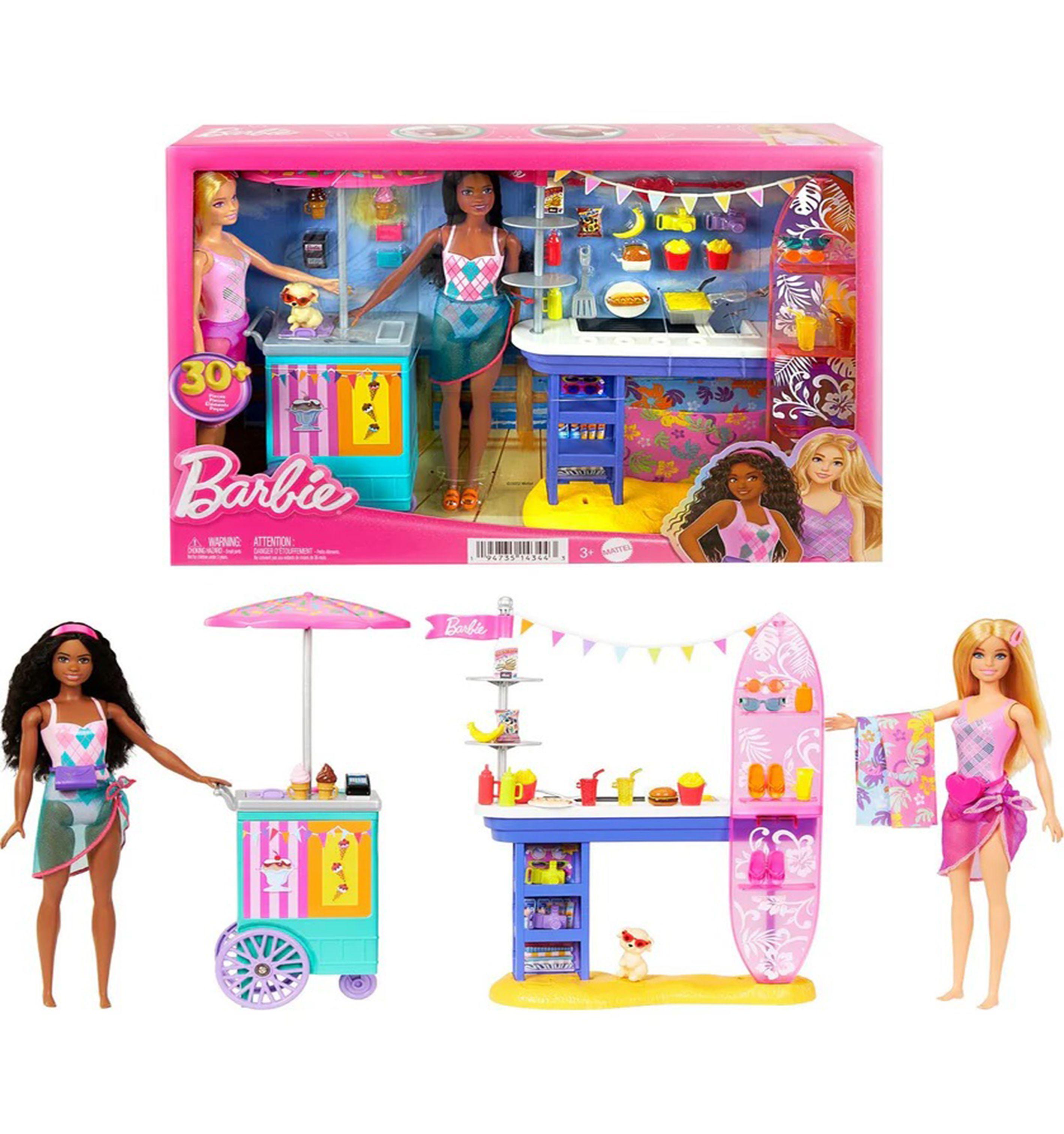Barbie Play Set Paseo En La Playa 2 Muñecas-0