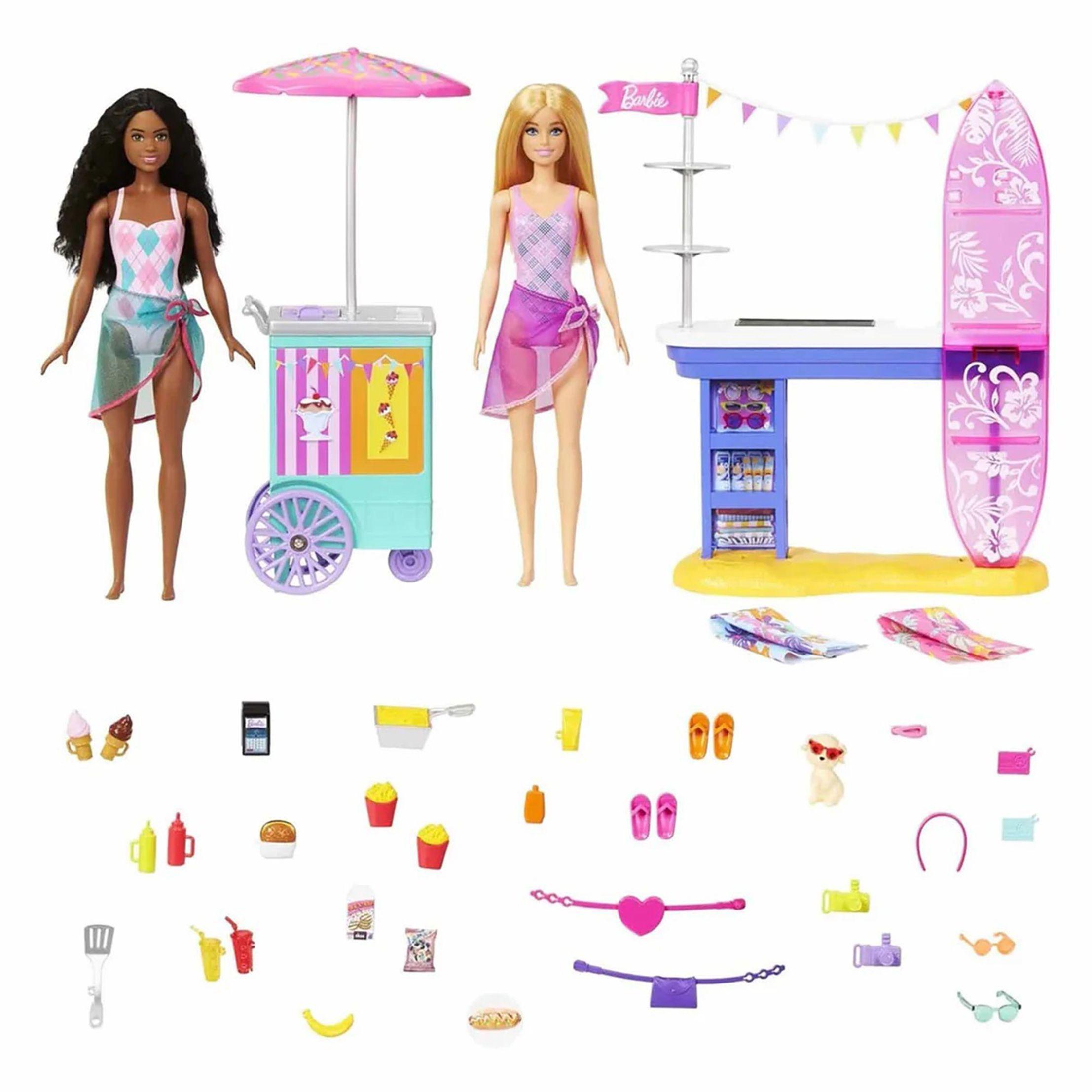 Barbie Play Set Paseo En La Playa 2 Muñecas-1