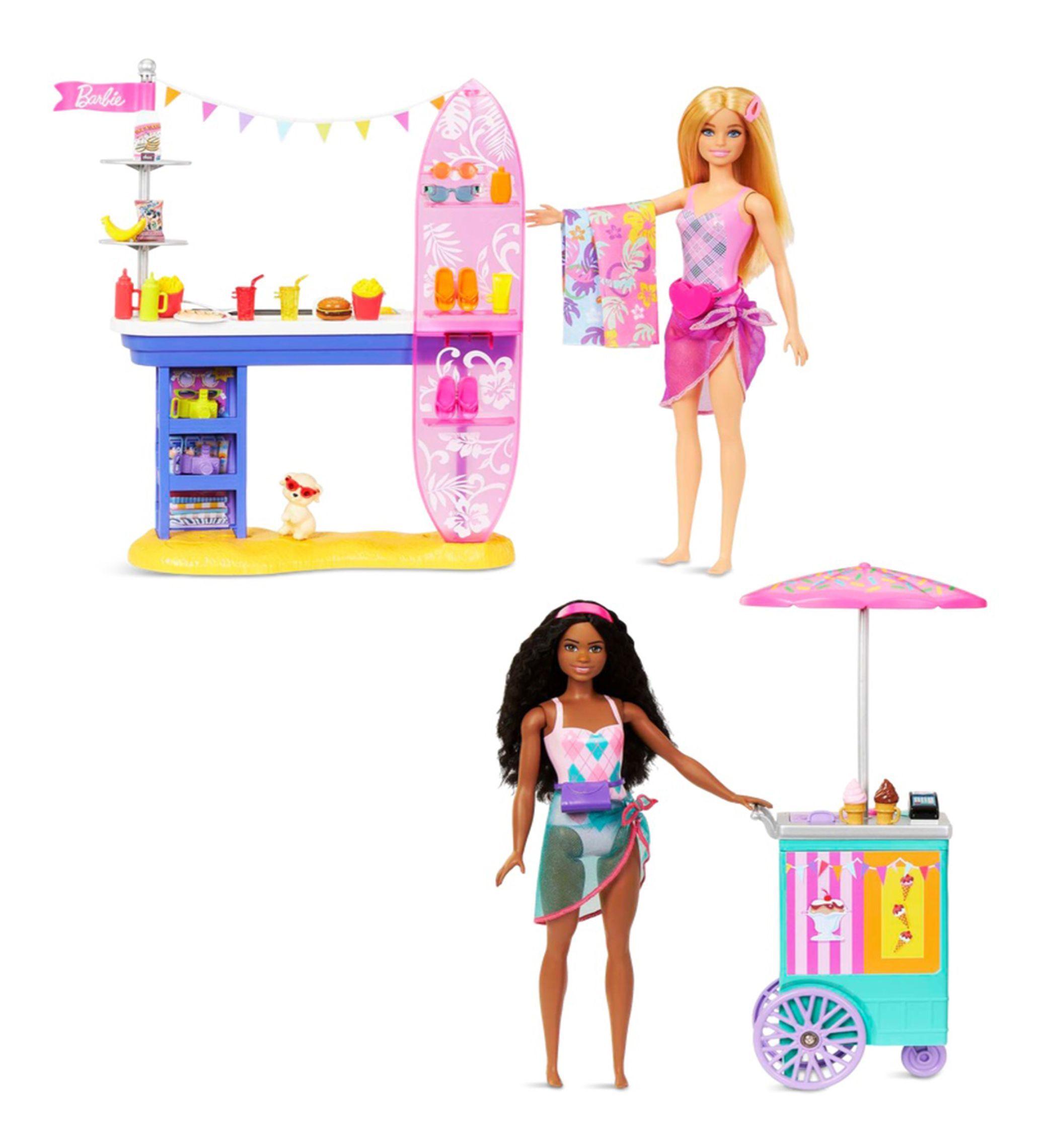 Barbie Play Set Paseo En La Playa 2 Muñecas-5