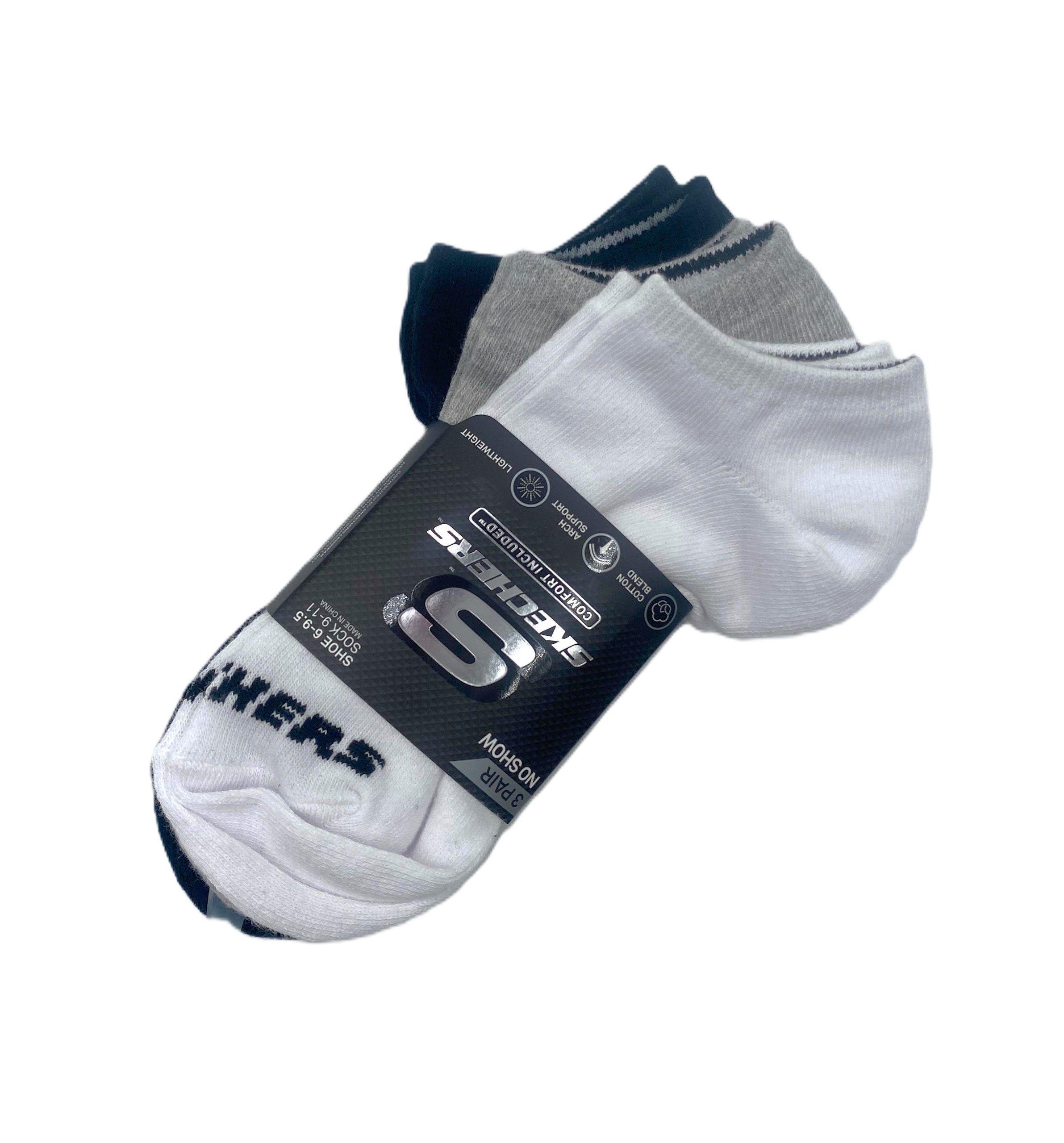 Pack 3 Pares Calcetines Skechers Tobilleros Low Cut Calcetas-2