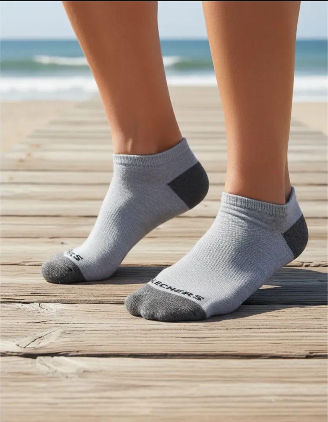 Pack 3 Pares Calcetines Skechers Tobilleros Low Cut Calcetas-4
