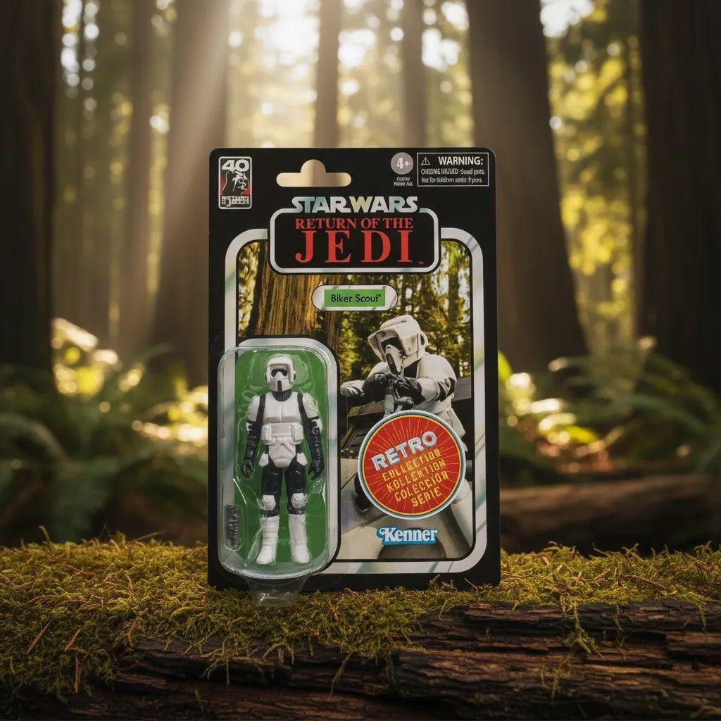 Figura Star Wars Biker Scout Retro Collection Kenner Return-2