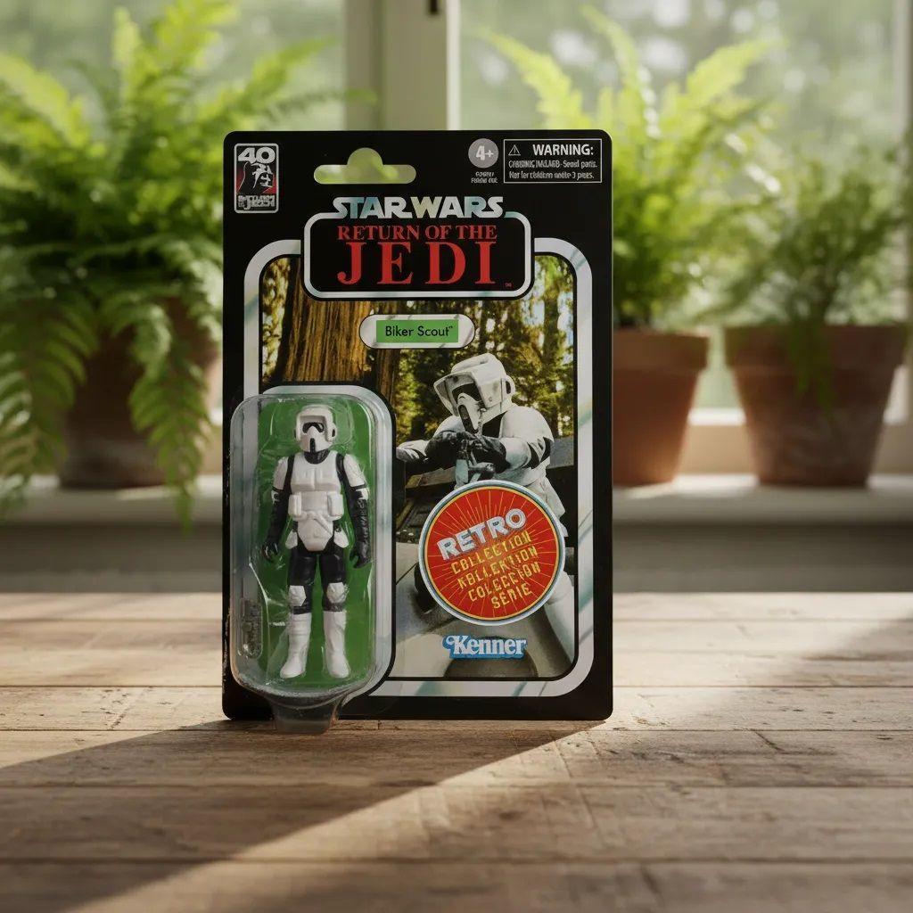Figura Star Wars Biker Scout Retro Collection Kenner Return-3