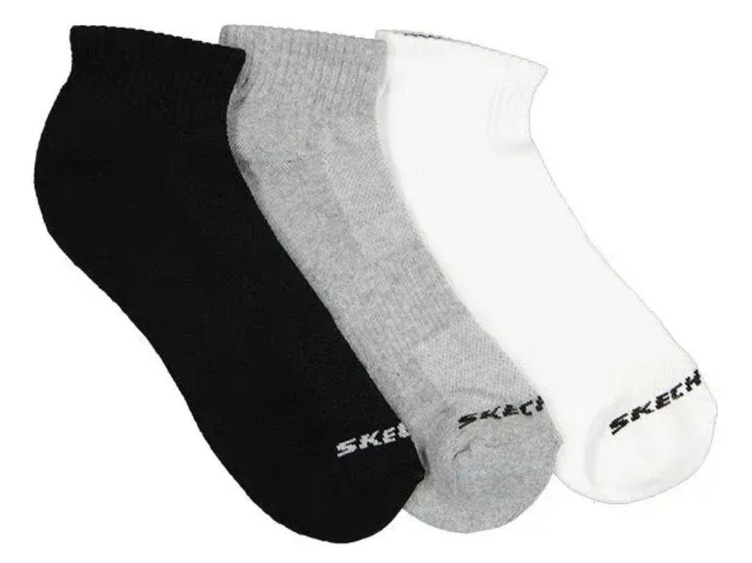 Pack 3 Pares Calcetines Tobilleros Skechers Womans Qtr Crew-5