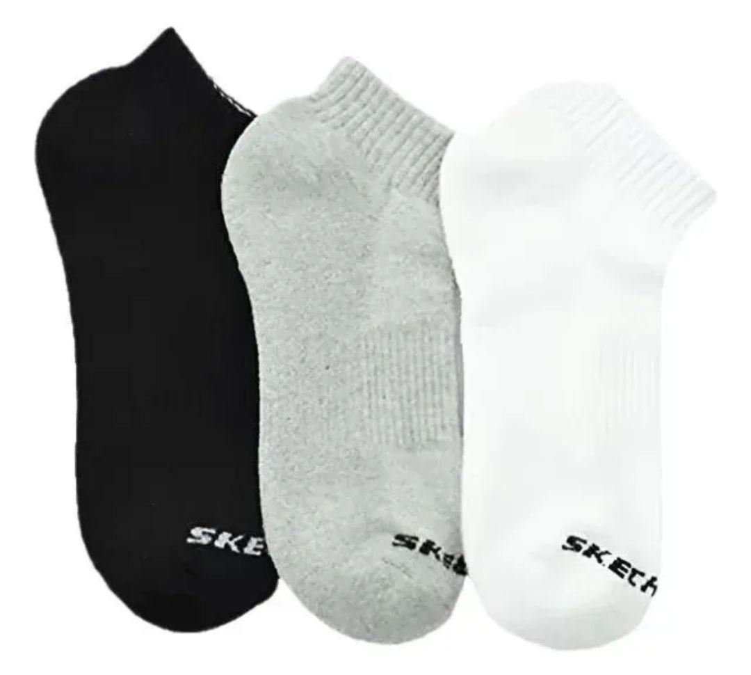 Pack 3 Pares Calcetines Tobilleros Skechers Womans Qtr Crew-6