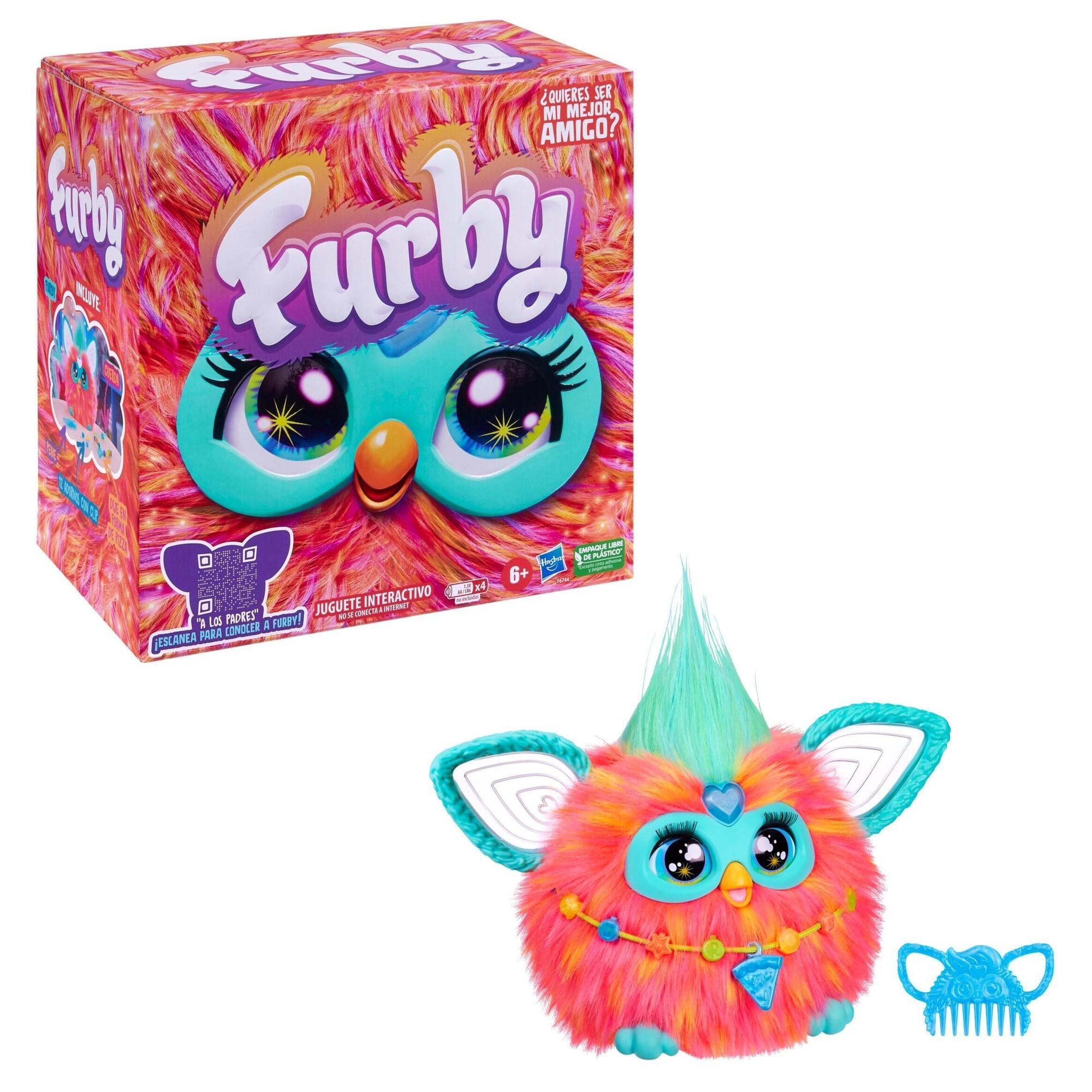 Peluche Furby Interactivo Color Coral Plush-3