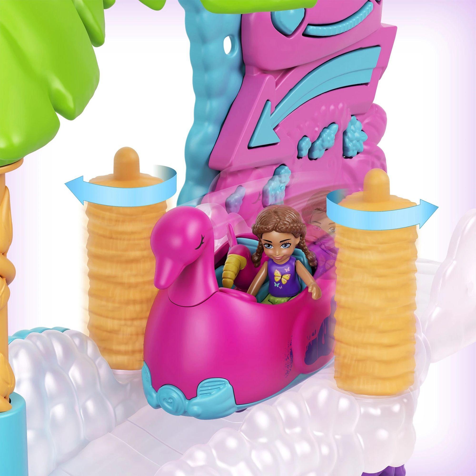 Polly Pocket Polly Ville Auto-lavado Flamingo Divertido-4