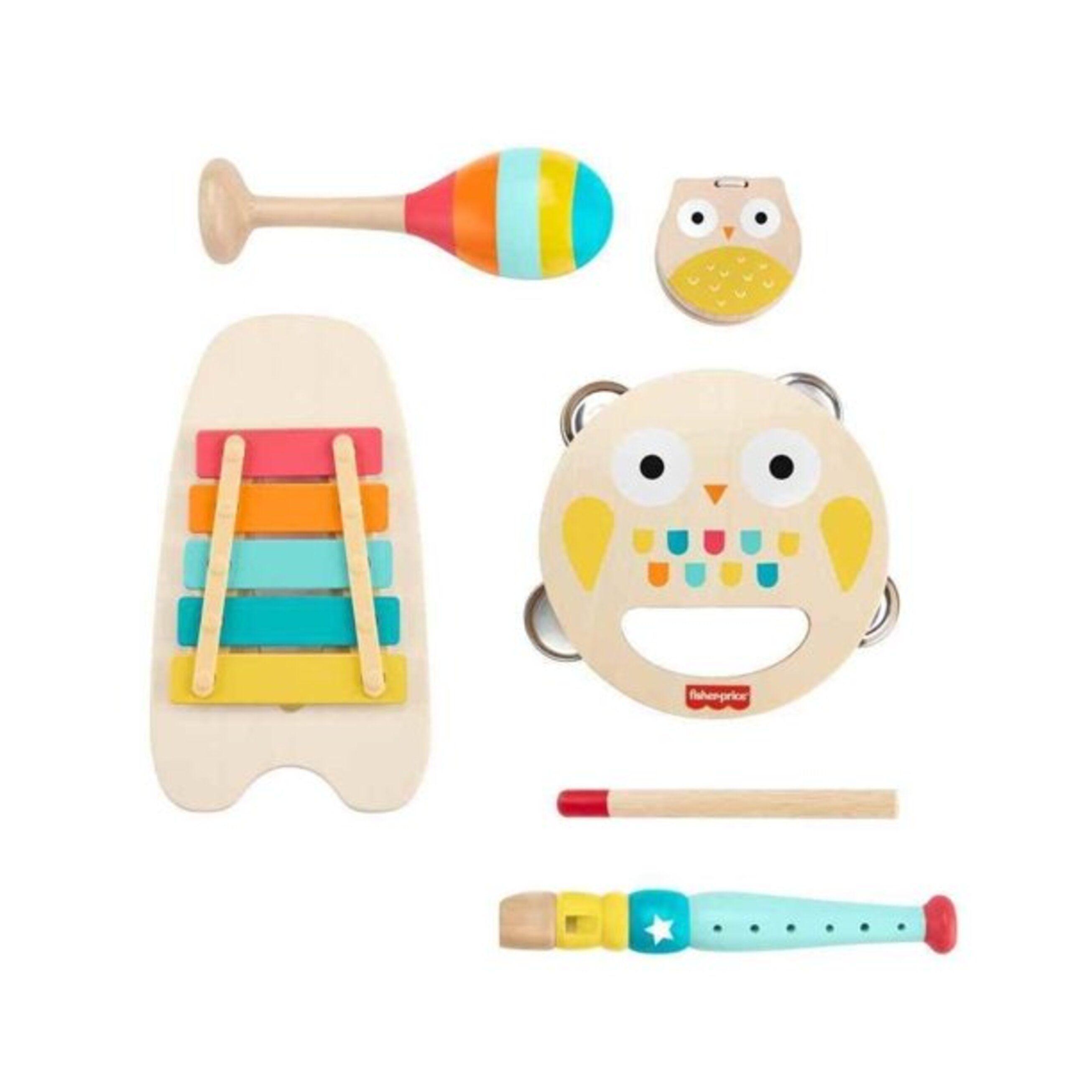 Fisher Price Para Bebés Kit Instrumentos Musicales de Madera-2
