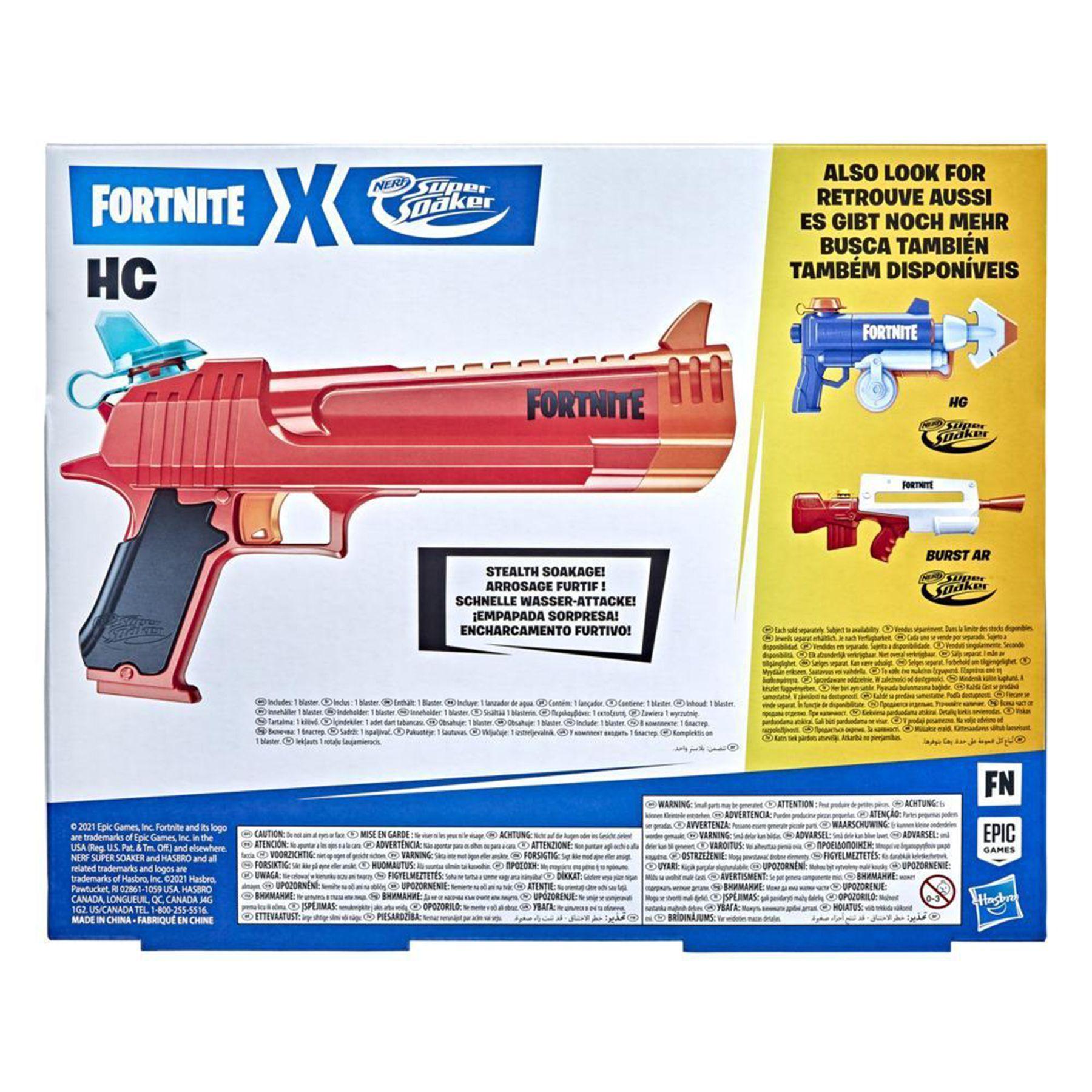 Nerf Super Soaker Fortnite Hc-e Pistola Blaster Lanza Agua-2
