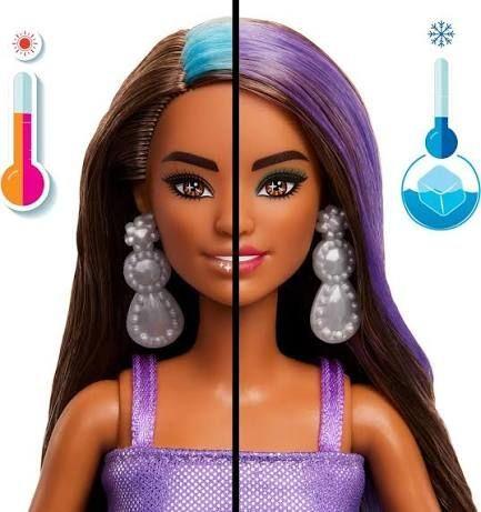 Barbie Party Unboxed Glam Vestido Azul Sorpresa Color Change-4