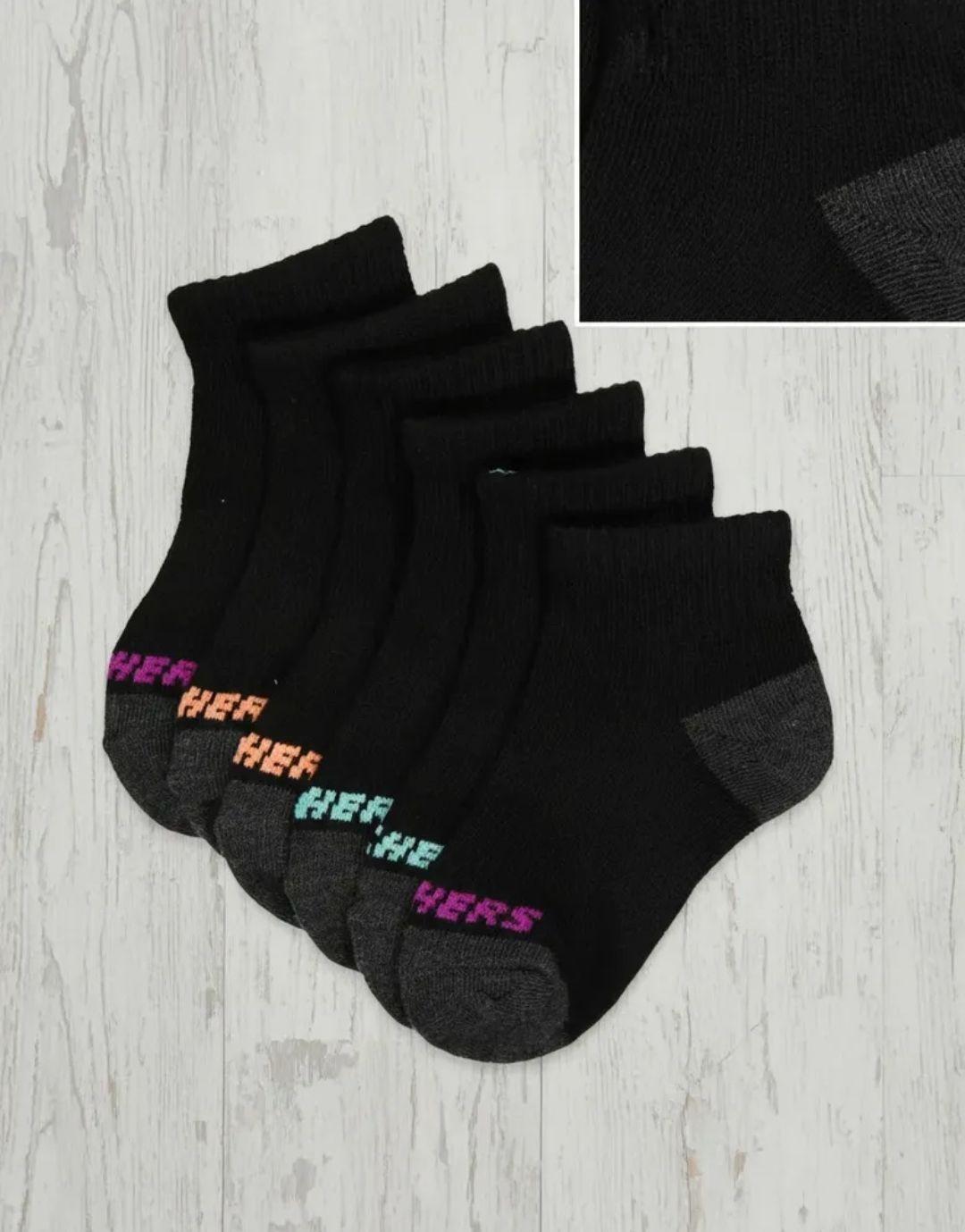 Skechers Calcetines Calcetas 3 Pack Qtr Crew Quarter Mujer-6