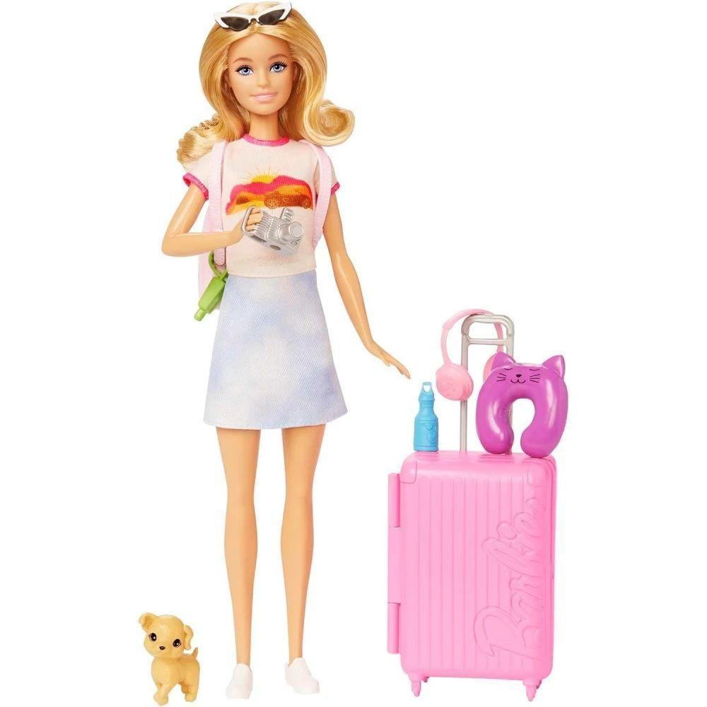 Barbie Malibu Muñeca Viajera con Cachorro-7