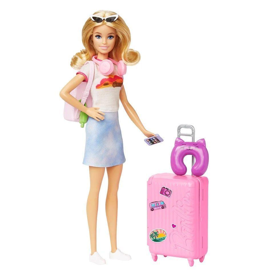 Barbie Malibu Muñeca Viajera con Cachorro-5