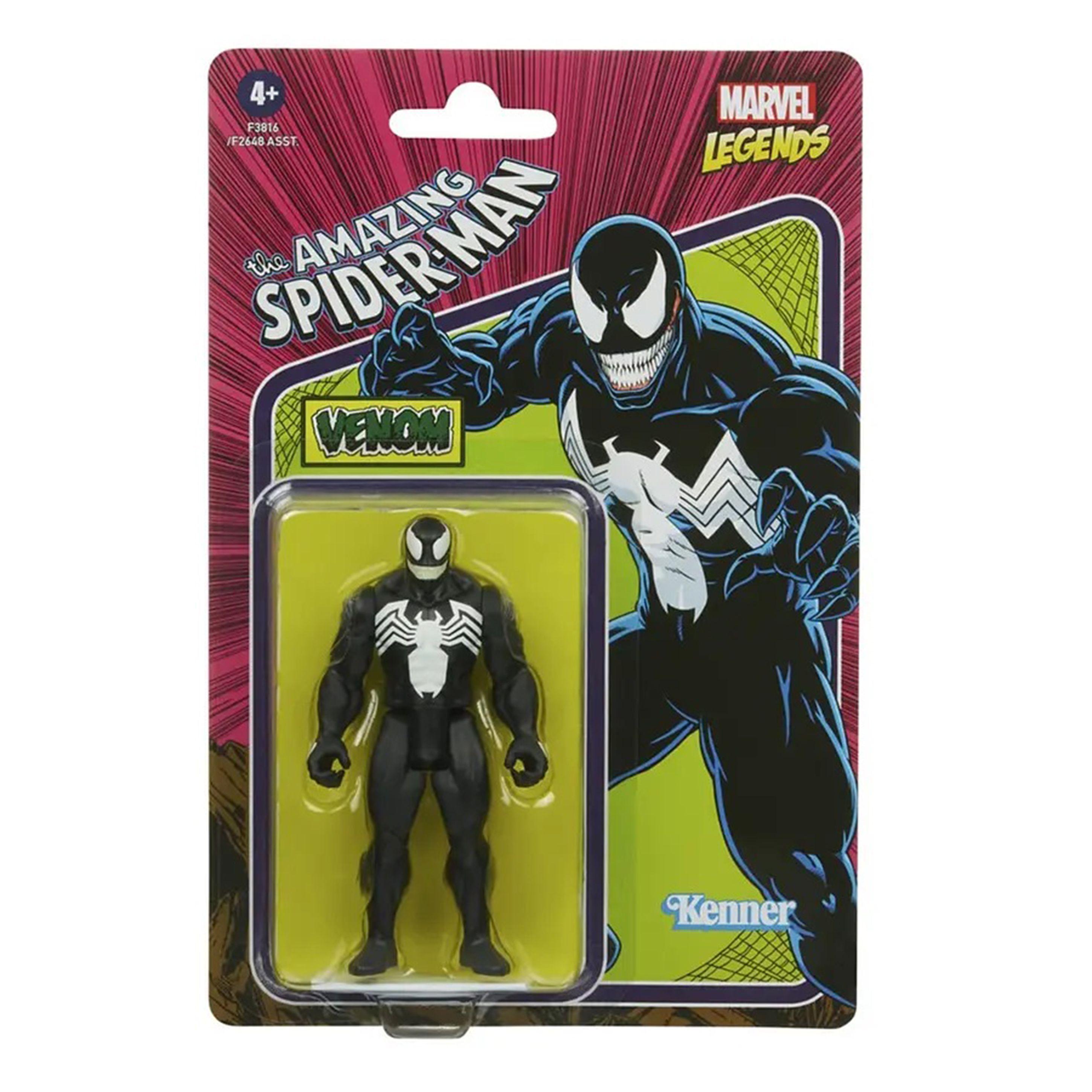 Figura Marvel Legends Retro Kenner Venom Amazing Spider Man-0