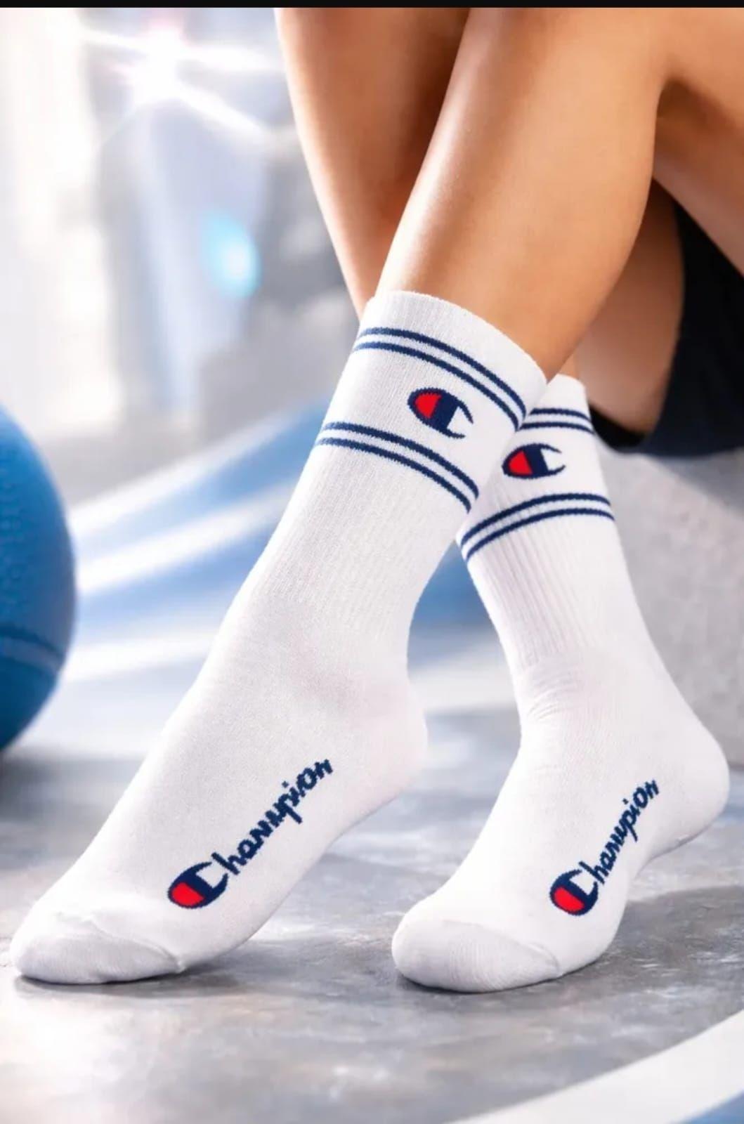 Calcetines Pack 3 Pares Champion Unisex Crew Deportivos Bl-7