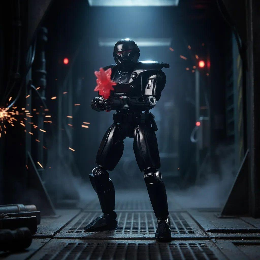 Star Wars Epic World Action Power The Force Dark Trooper-7